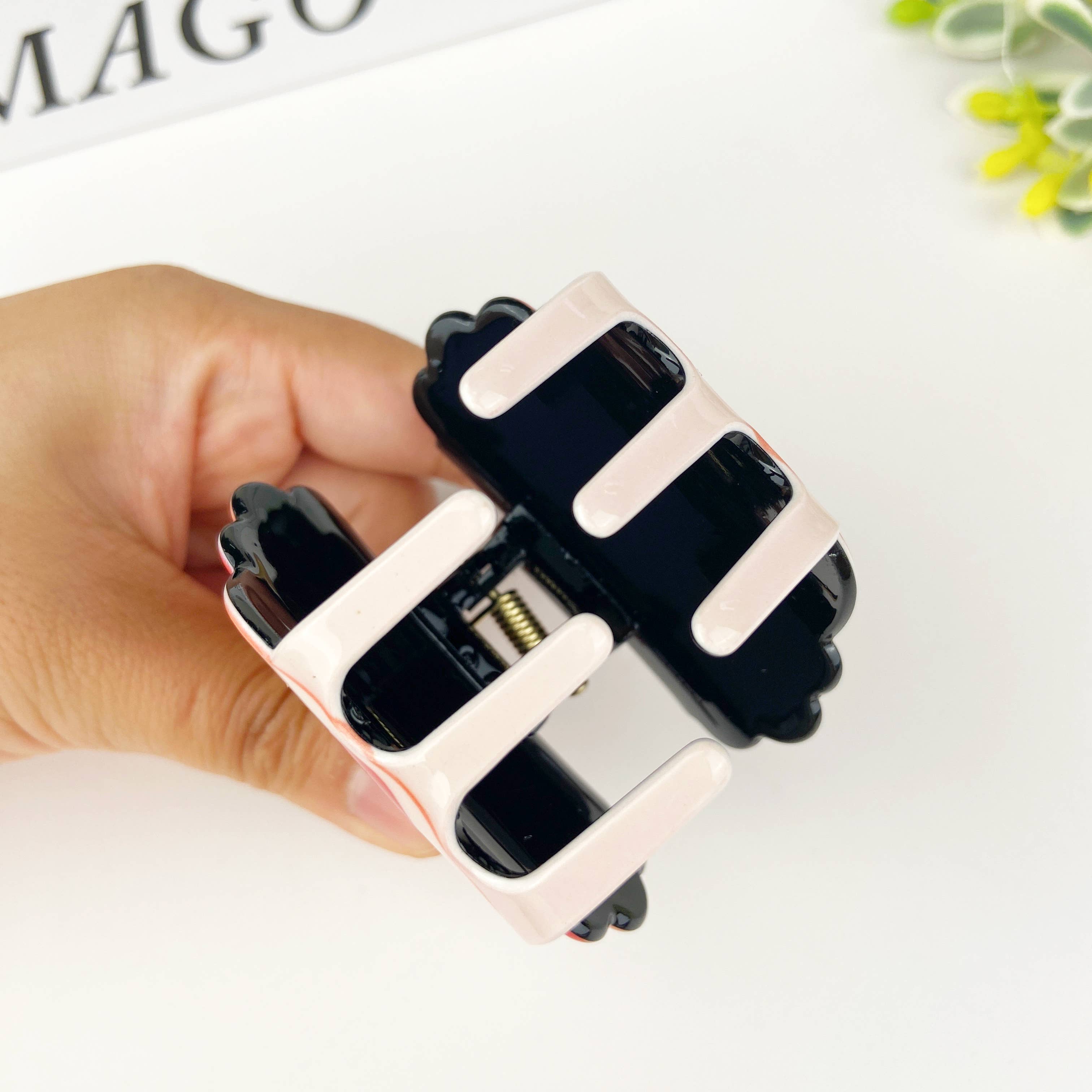 Colorful Cute clown hair claw clip: Colorful