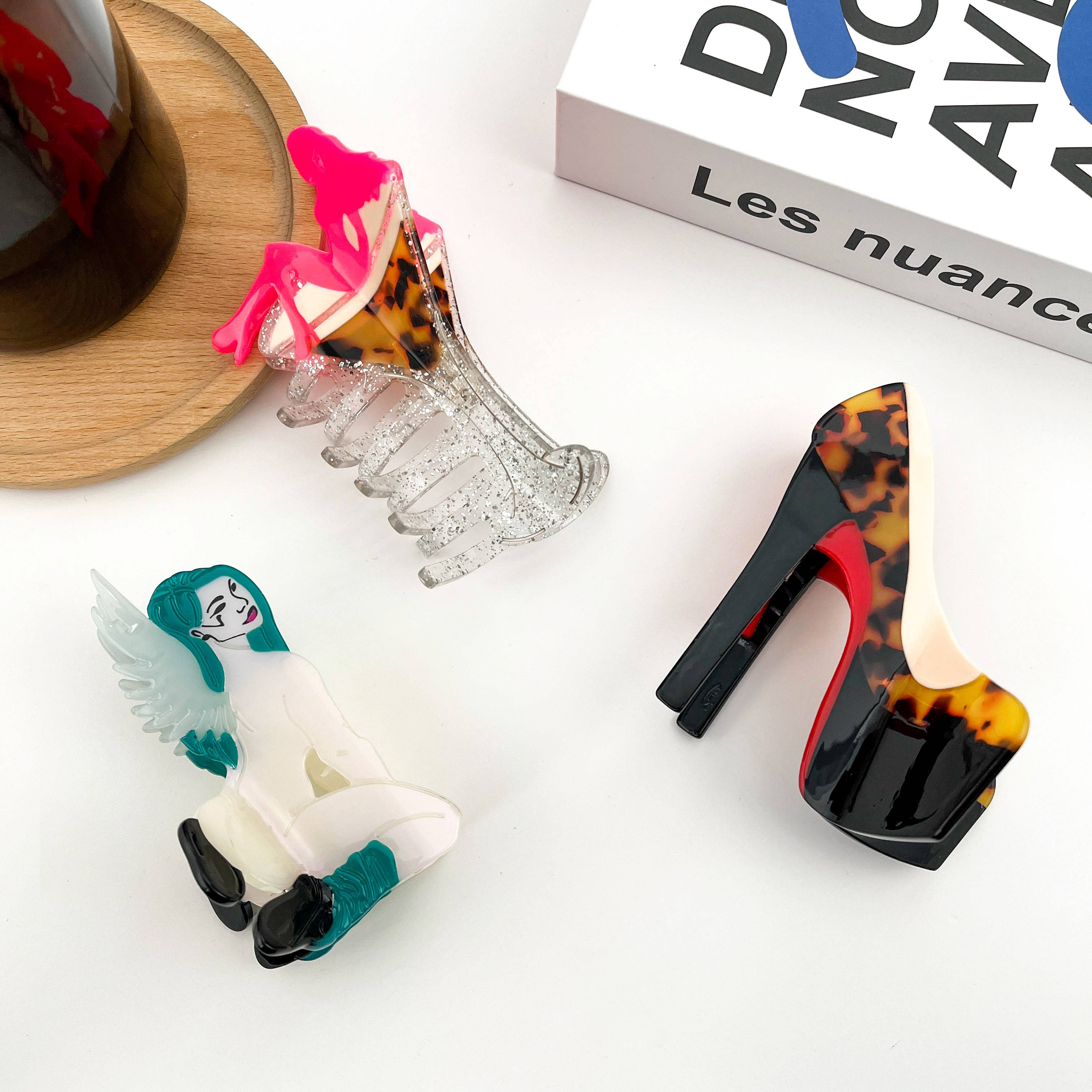 Sexy Girl Hair Clip, Acetate Party Hair Clips: C