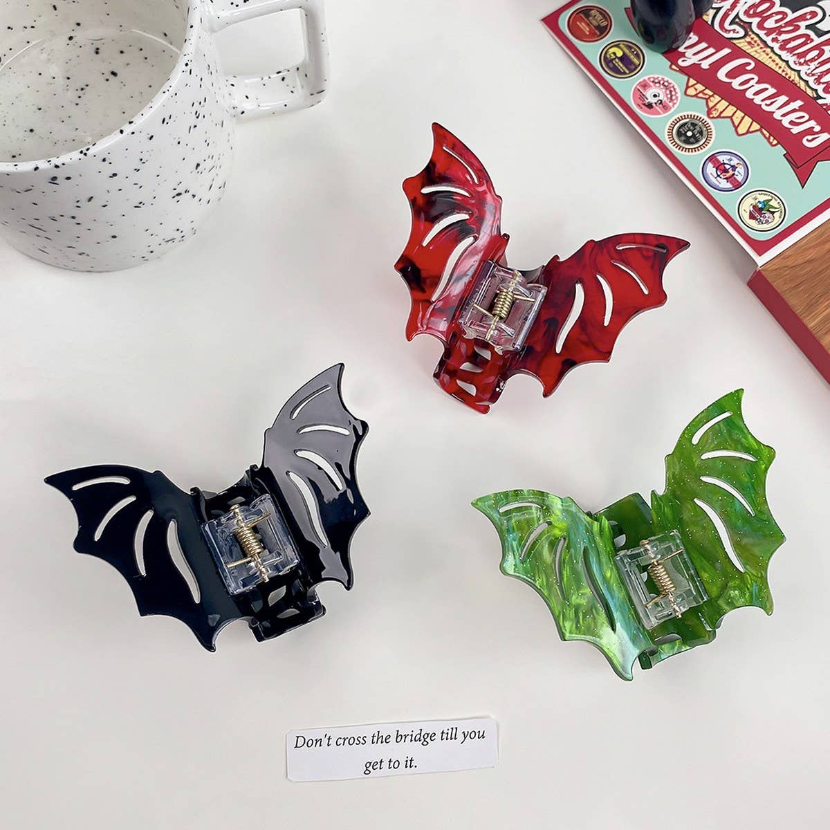 Black BAT WINGS GOTHIC HAIR CLAW