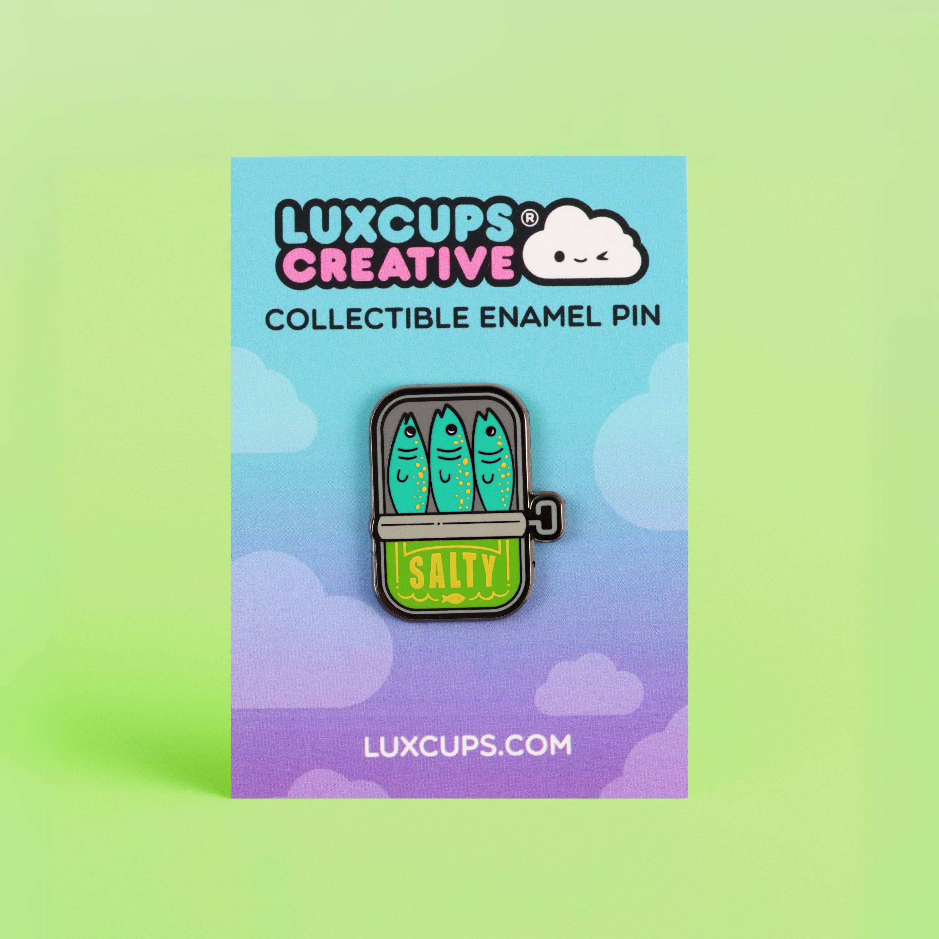Salty Sardines Hard Enamel Pin