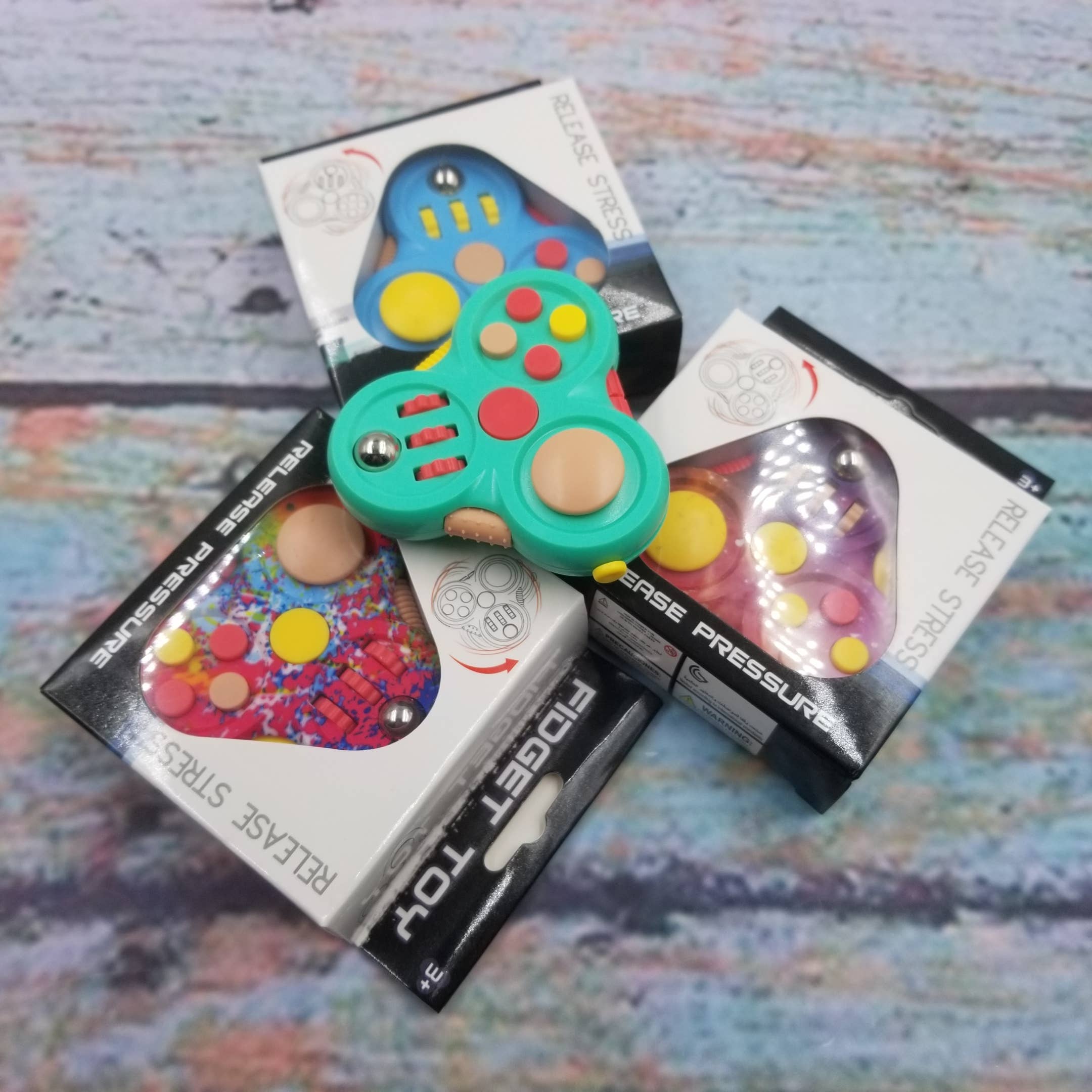 Fidget Pad Pelease Stress Fidget Toys: Green