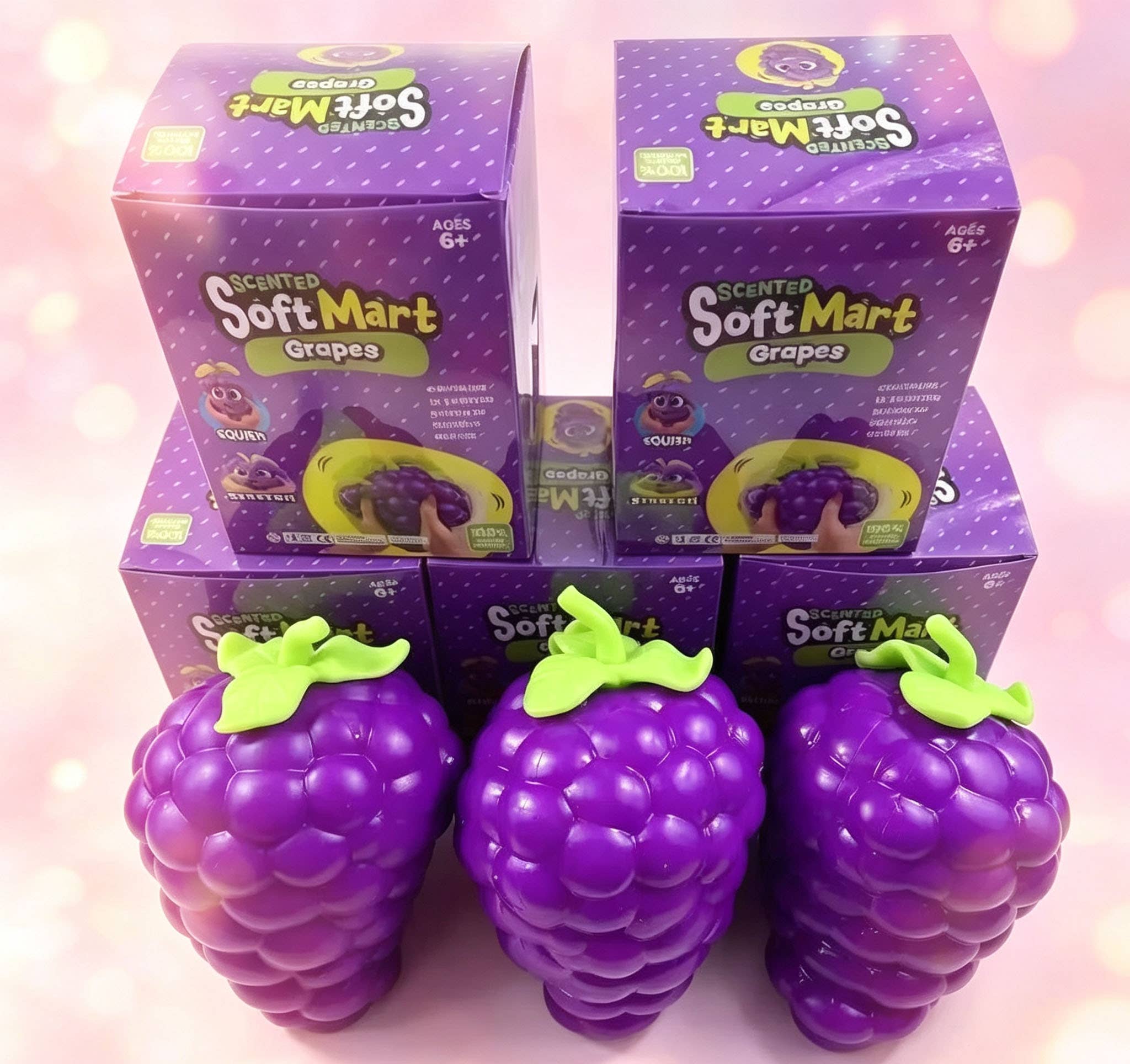 Jumbo Scented Grape Squishy Toy