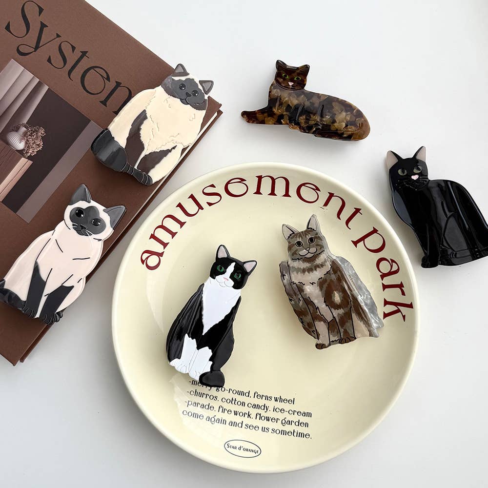 Playful Cat Hair Clip