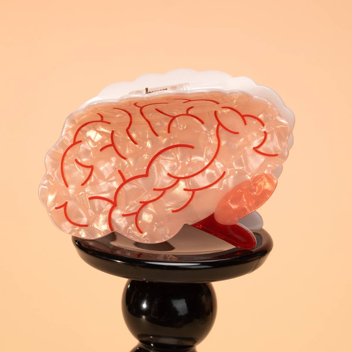 Quirky Brain Pattern Hair Claw Clip- Medical Anatomical : Brain