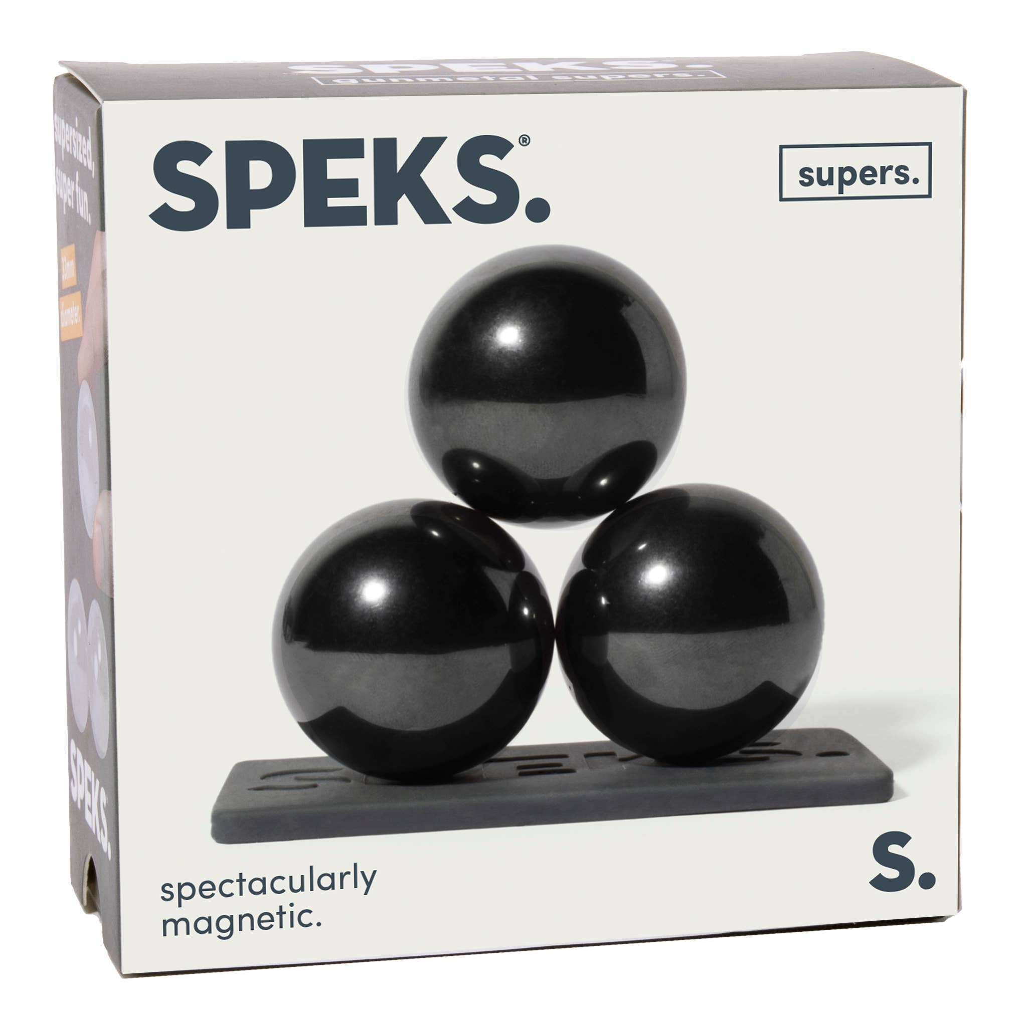 Speks Supers MagneticSet of 3 in Gunmetal