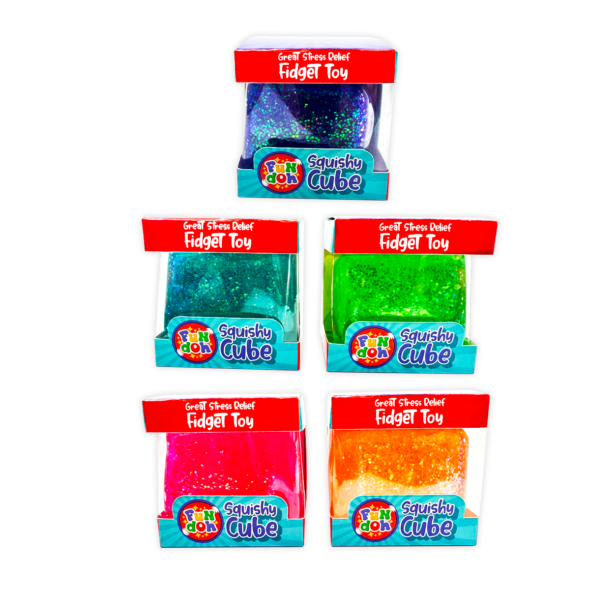 Squish and Squeeze Cube Ball Toy
