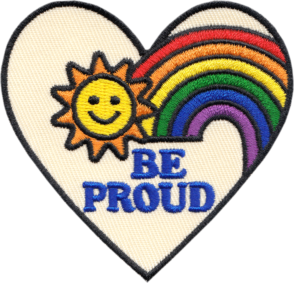 Be Proud Patch - Heart With Rainbow