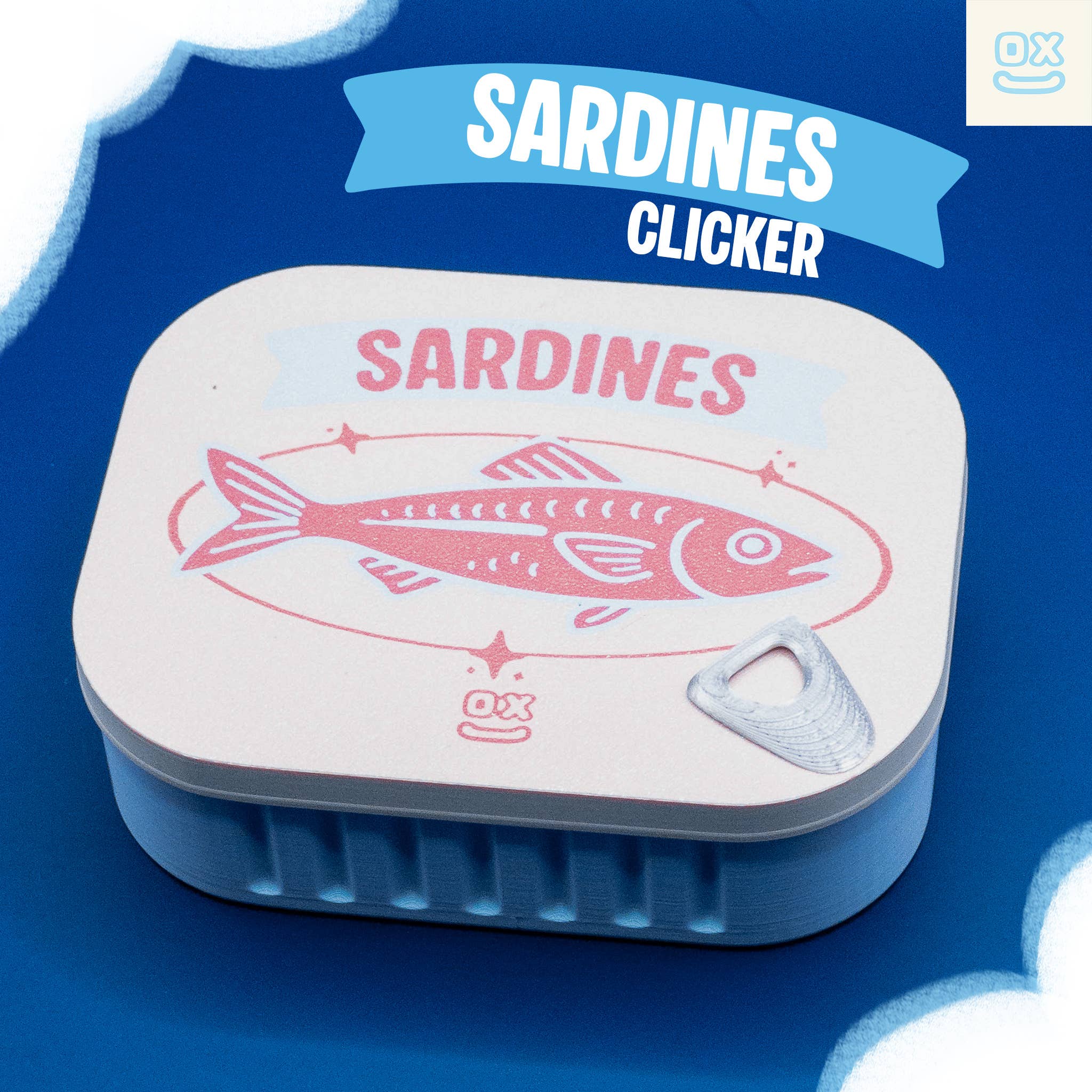 Sardine Can Fidget Clicker Toy 3D Print