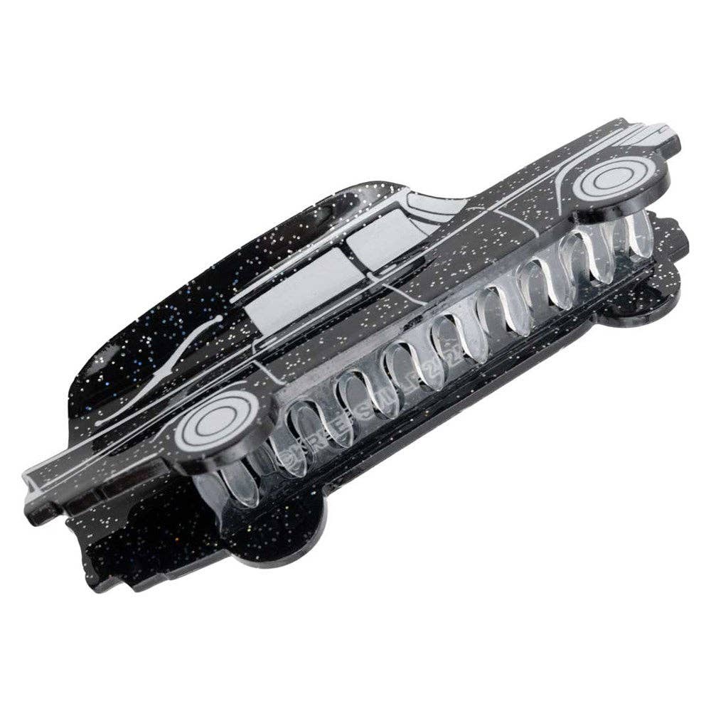 Hearse Black Glitter Claw Clip
