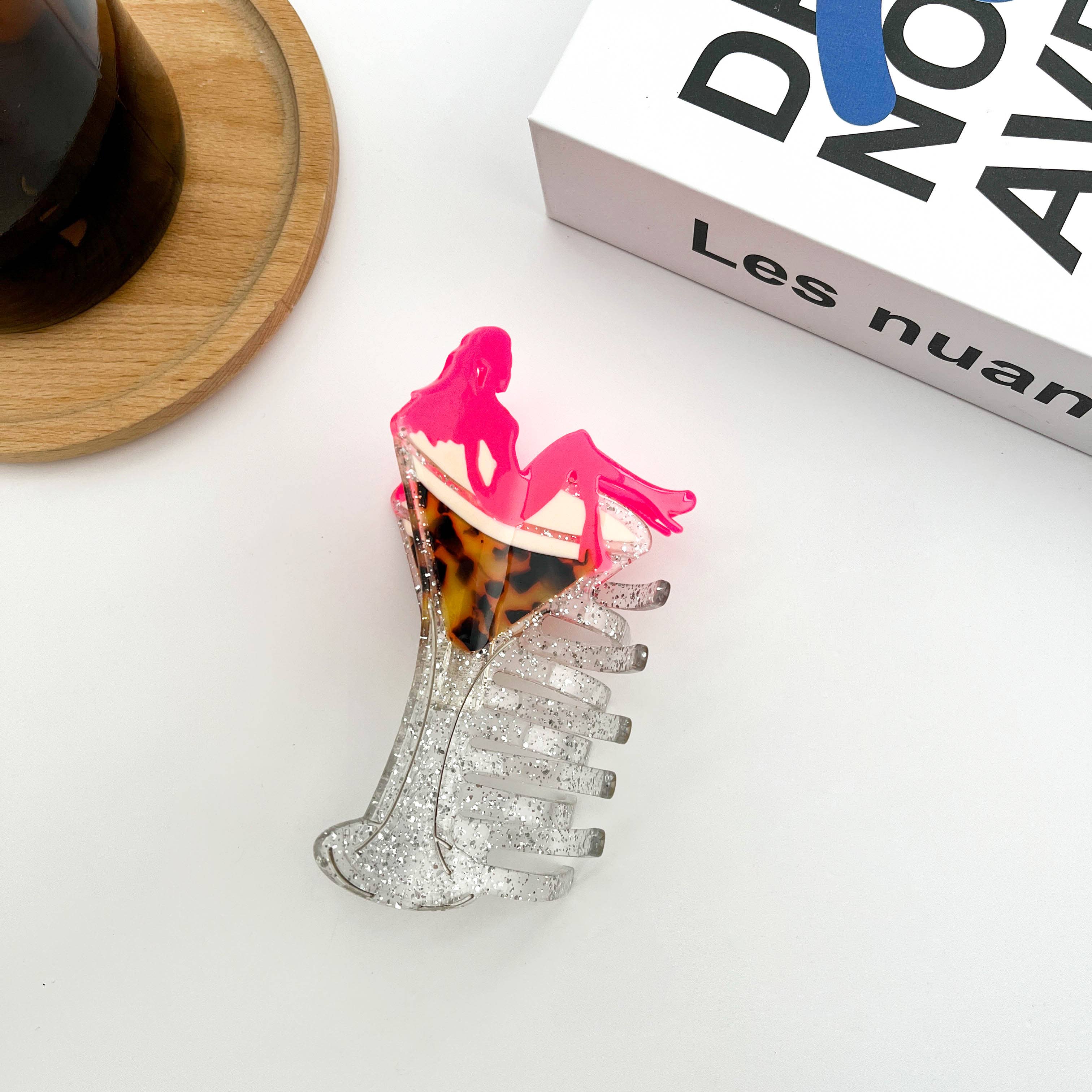 Sexy Girl Hair Clip, Acetate Party Hair Clips: C