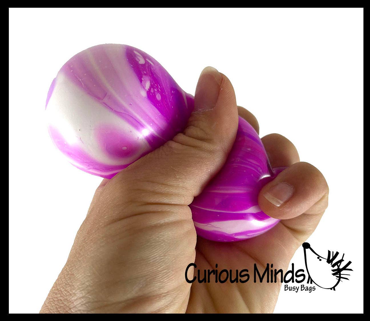 Marble Swirl Soft Doh Filled Stretch Ball - Ultra Squishy