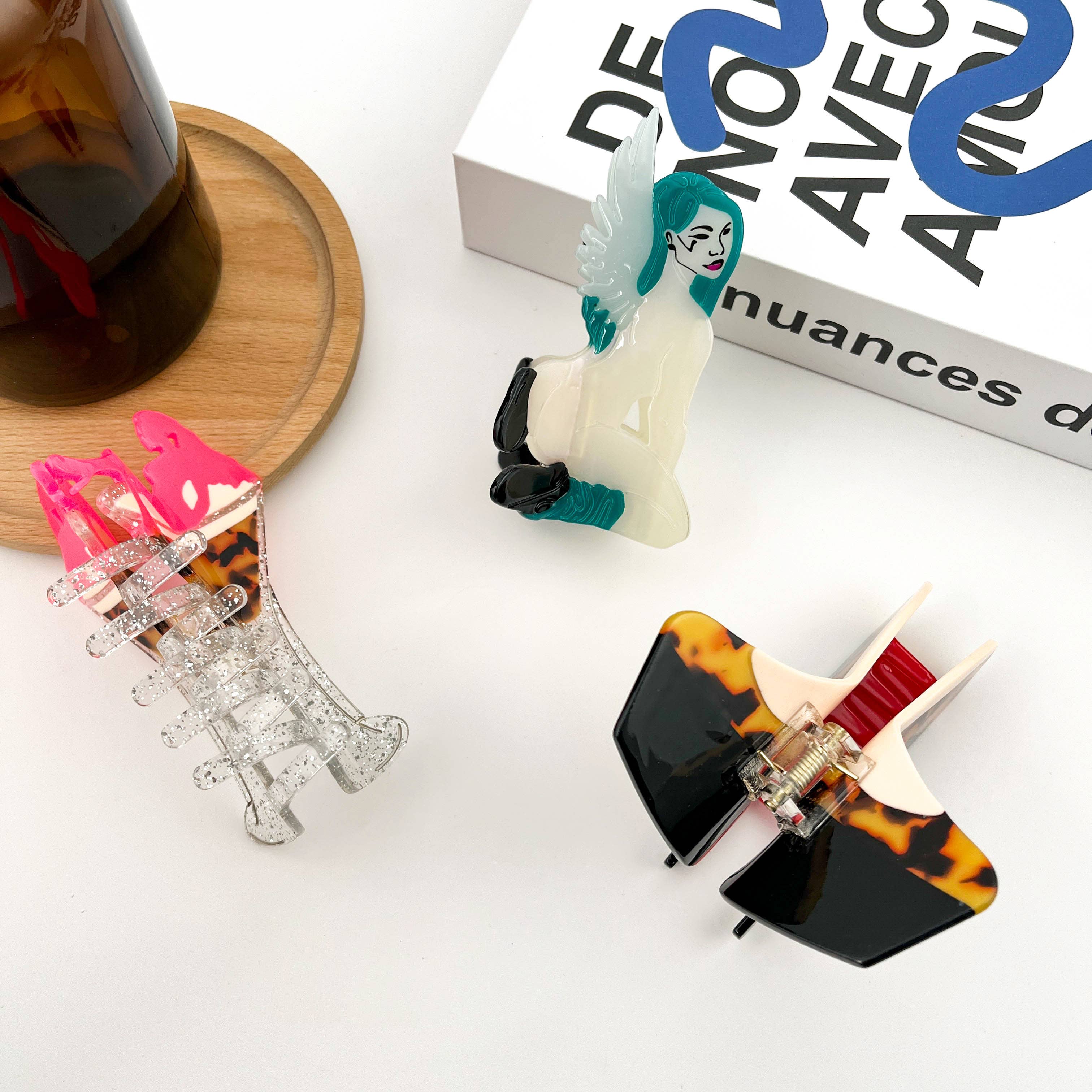 Sexy Girl Hair Clip, Acetate Party Hair Clips: C