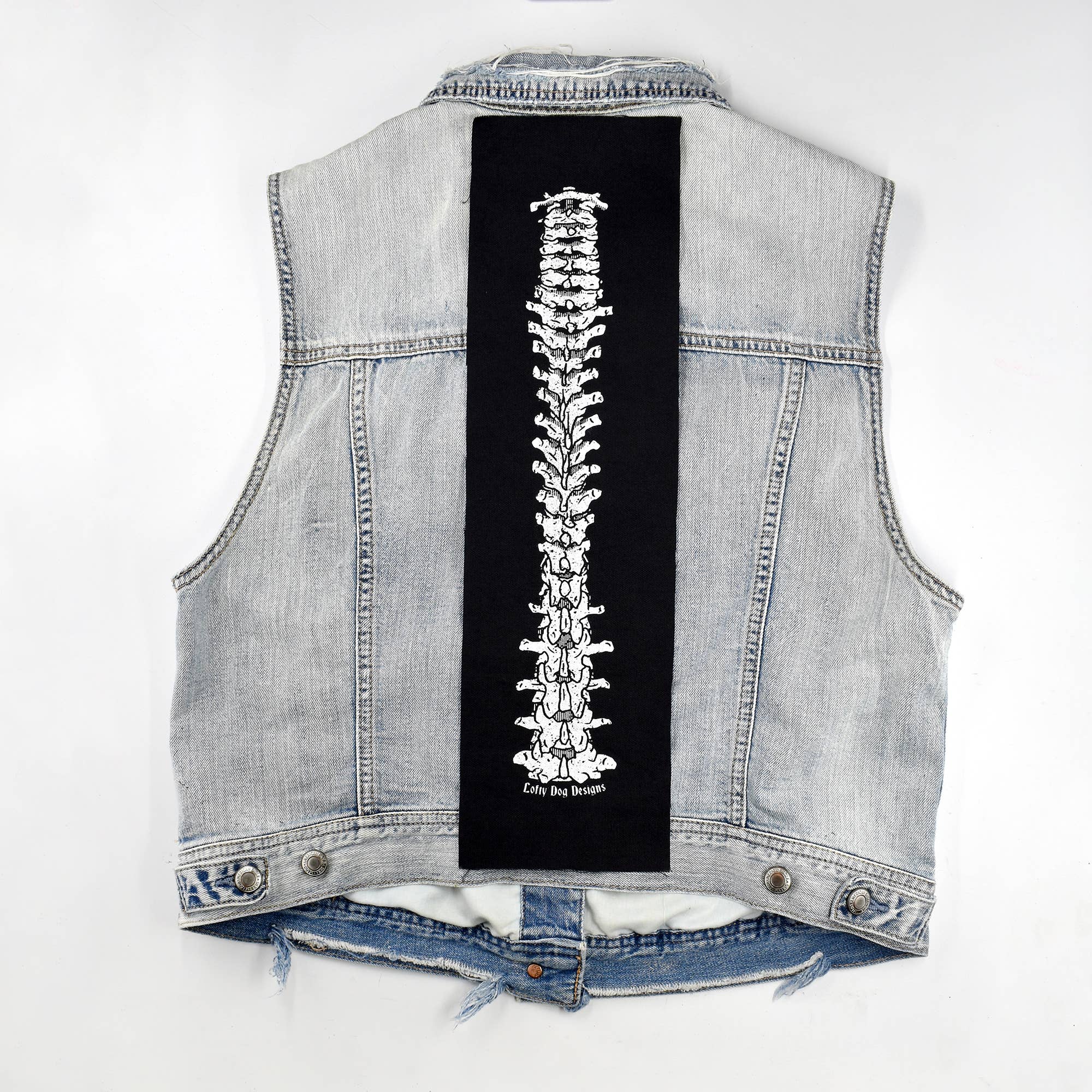 SpineSEW ON Screen Printed Back Patch