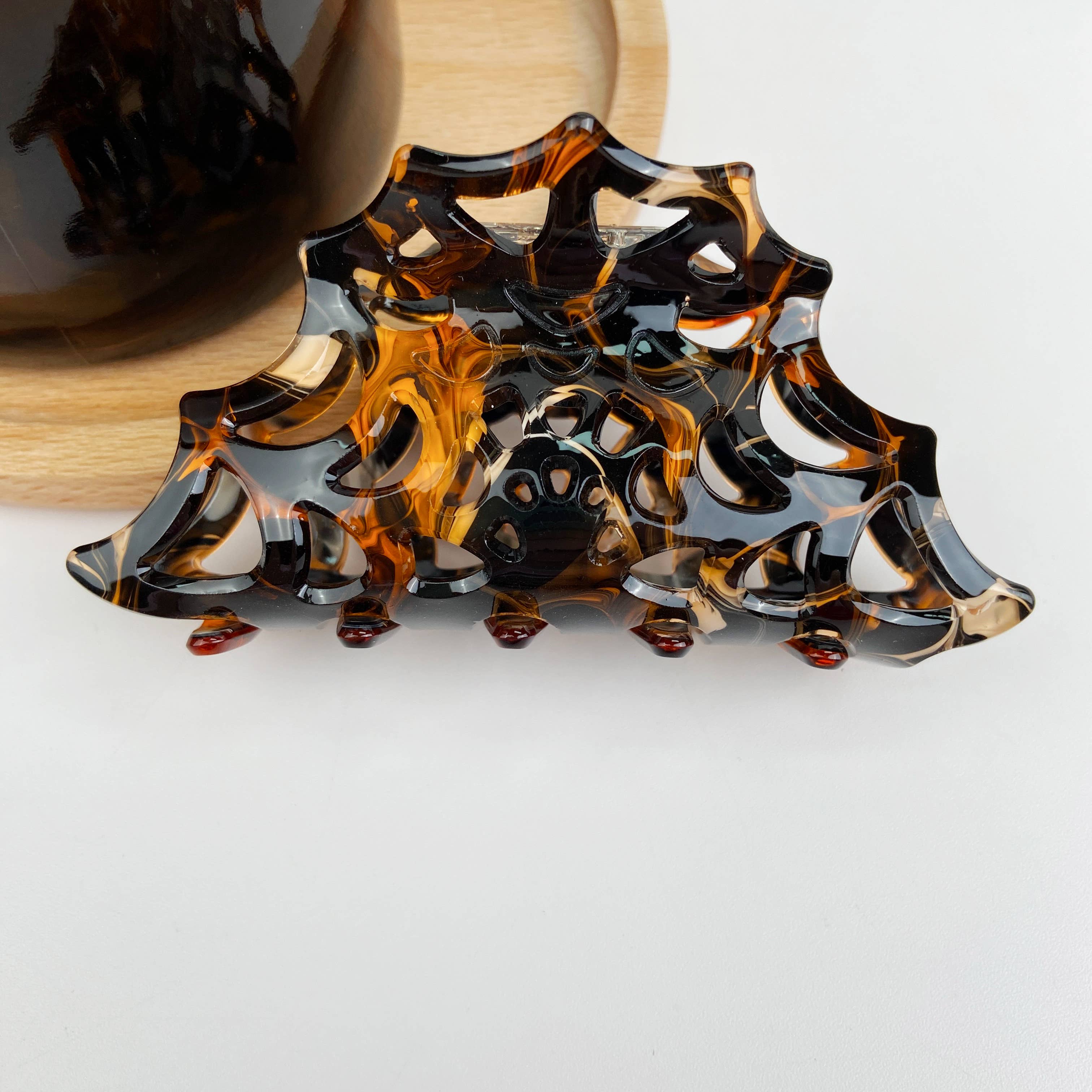 Red Spider Web Hair Clip