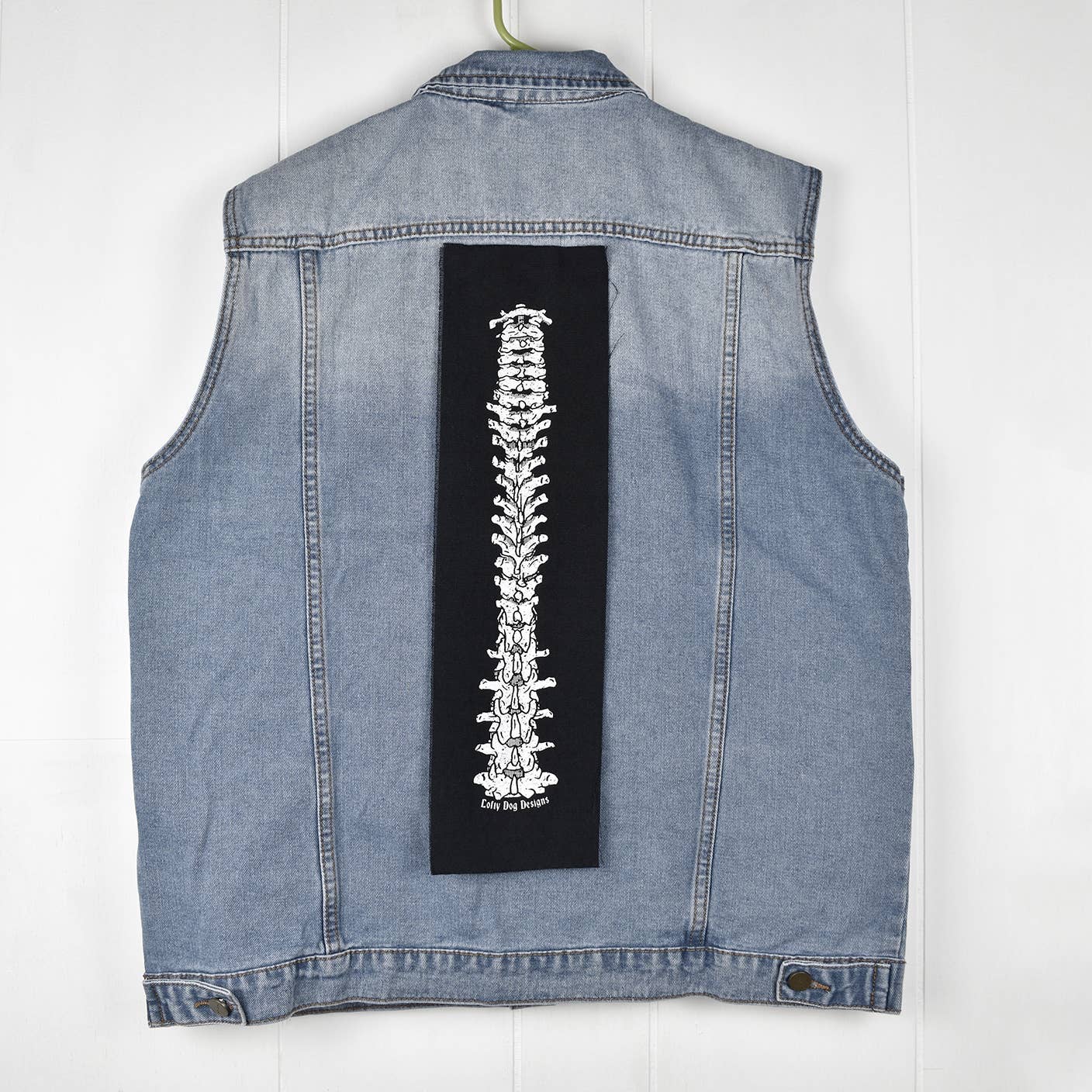 SpineSEW ON Screen Printed Back Patch