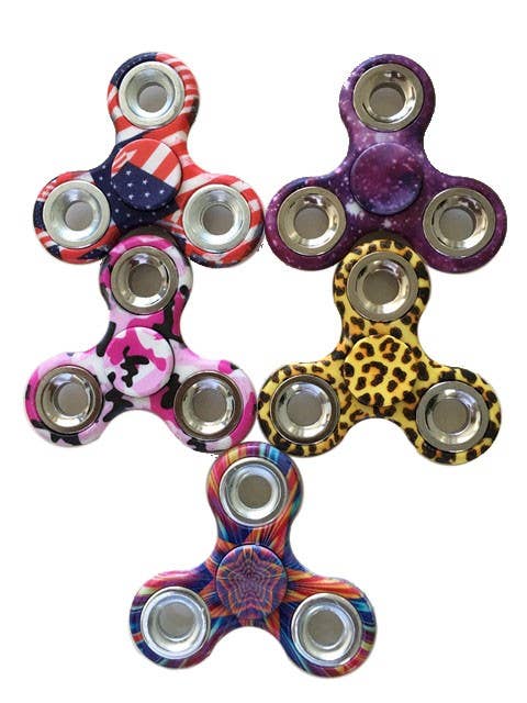 Assorted Print Hand Spinner Fidget Toy