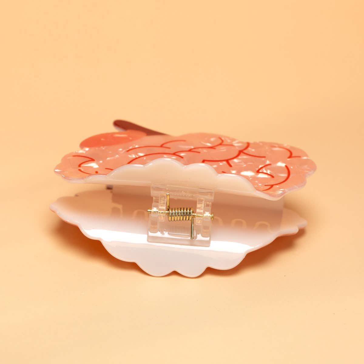 Quirky Brain Pattern Hair Claw Clip- Medical Anatomical : Brain