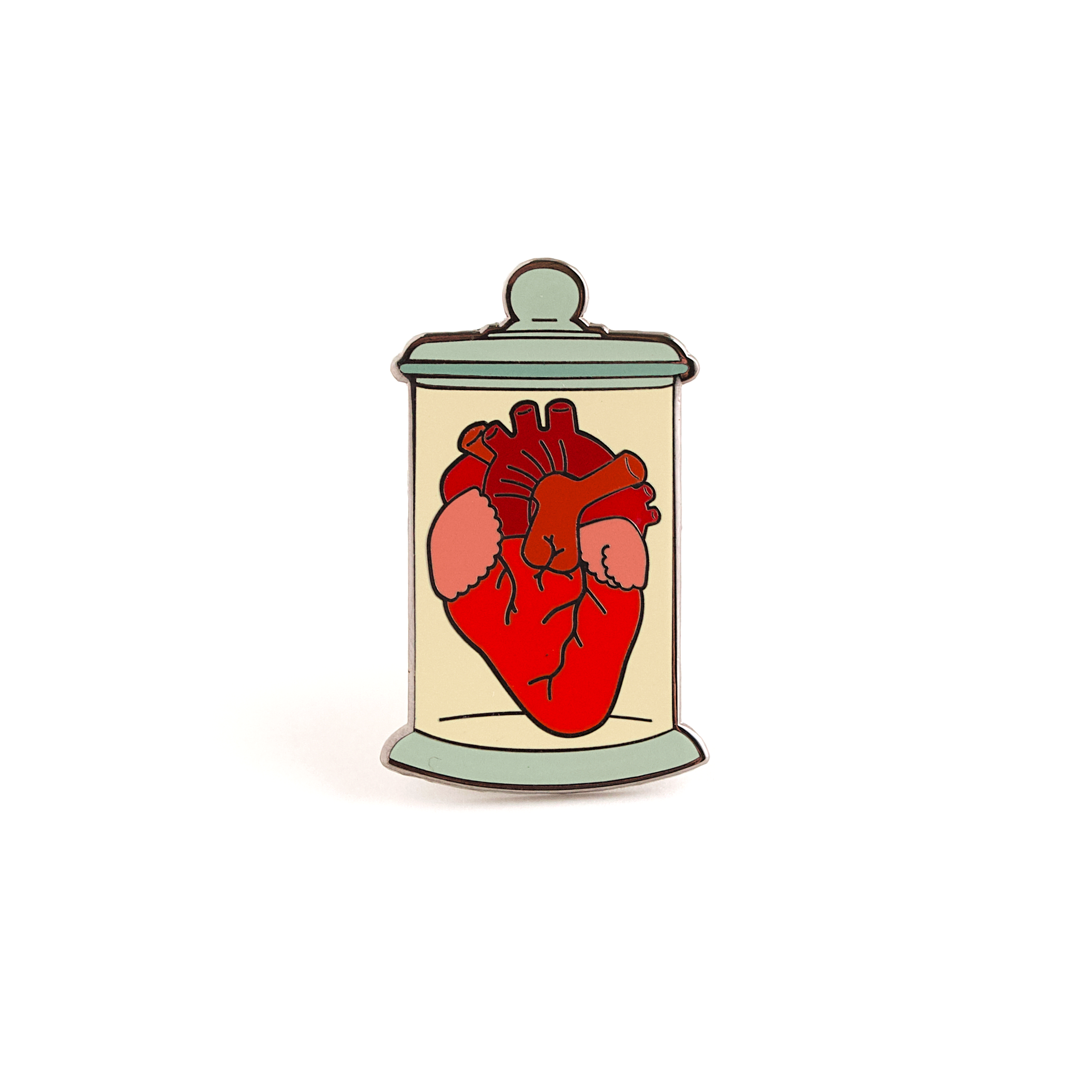 Heart Jar Hard Enamel Pin