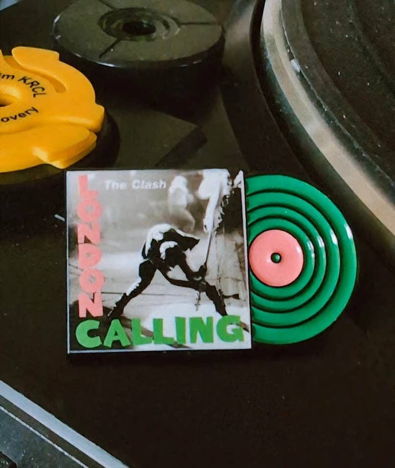 The Clash Album Cover Enamel Pin Punk Rock Record