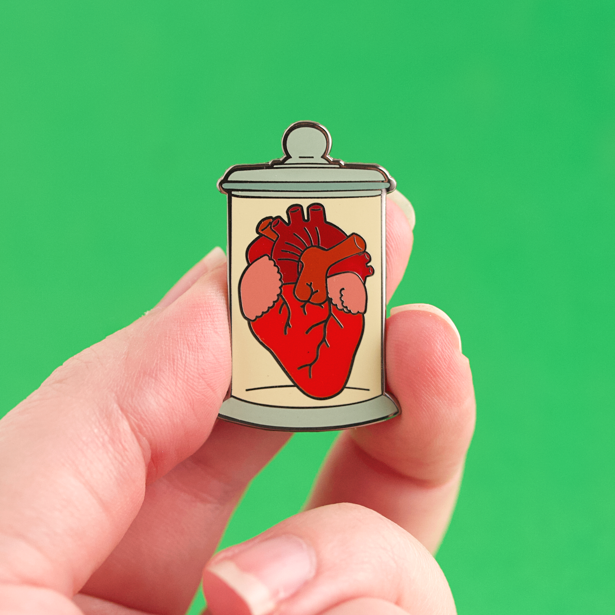 Heart Jar Hard Enamel Pin