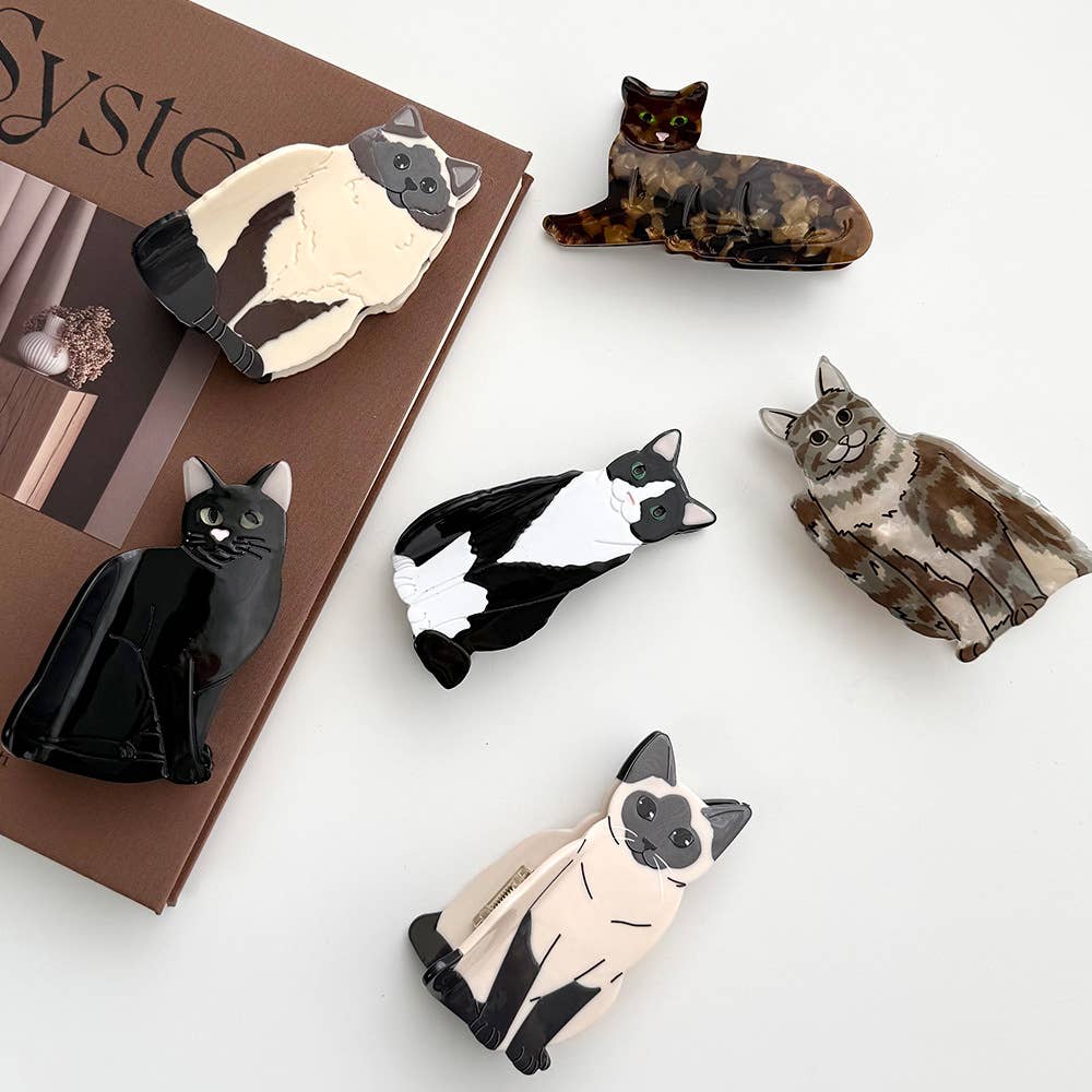 Playful Cat Hair Clip