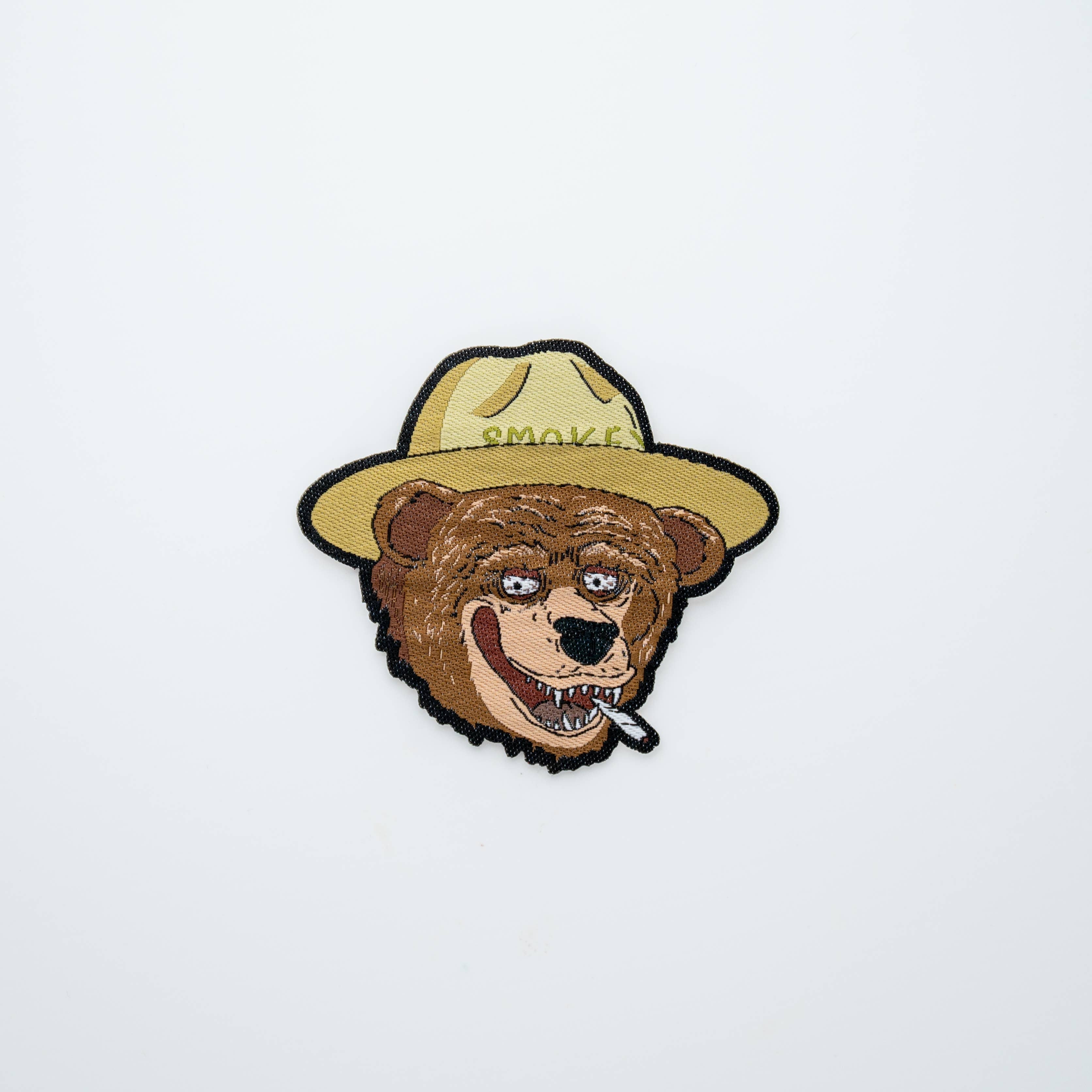 Smokey the smoking Bear Iron on patch