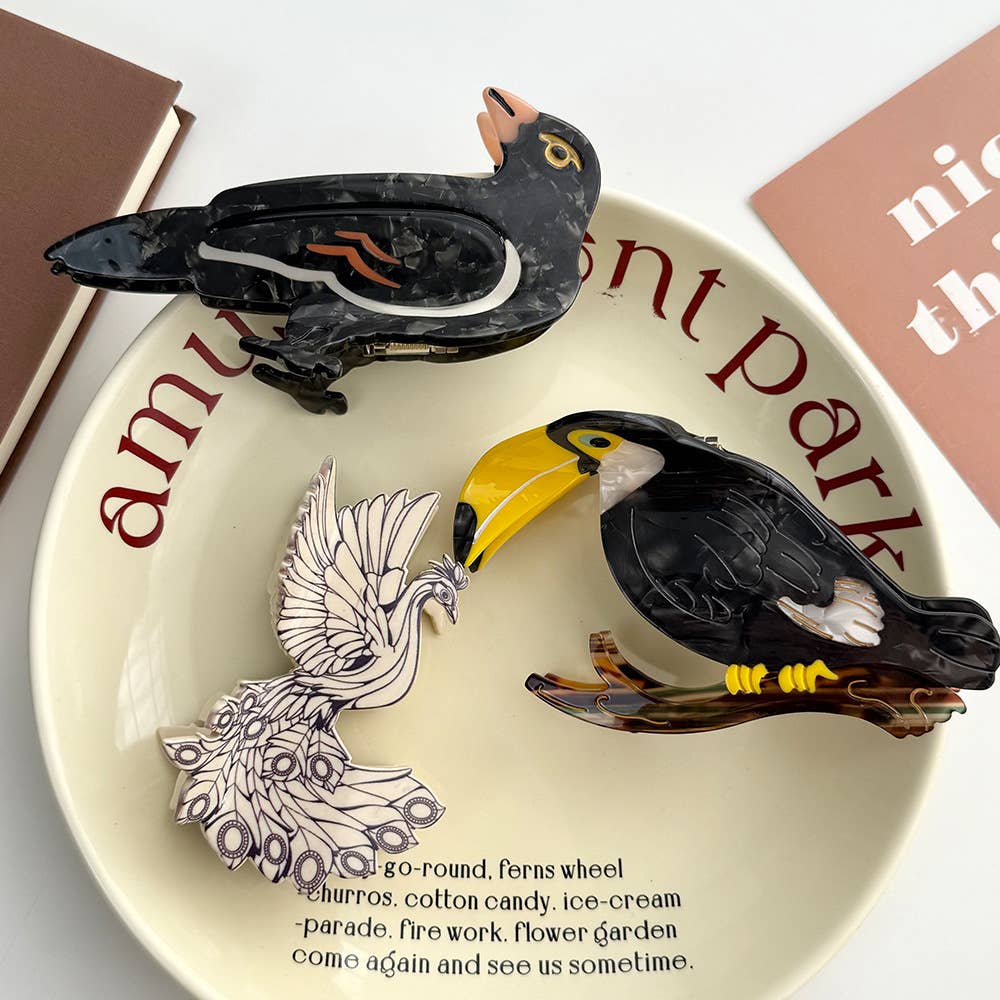 Crow Hair Clip