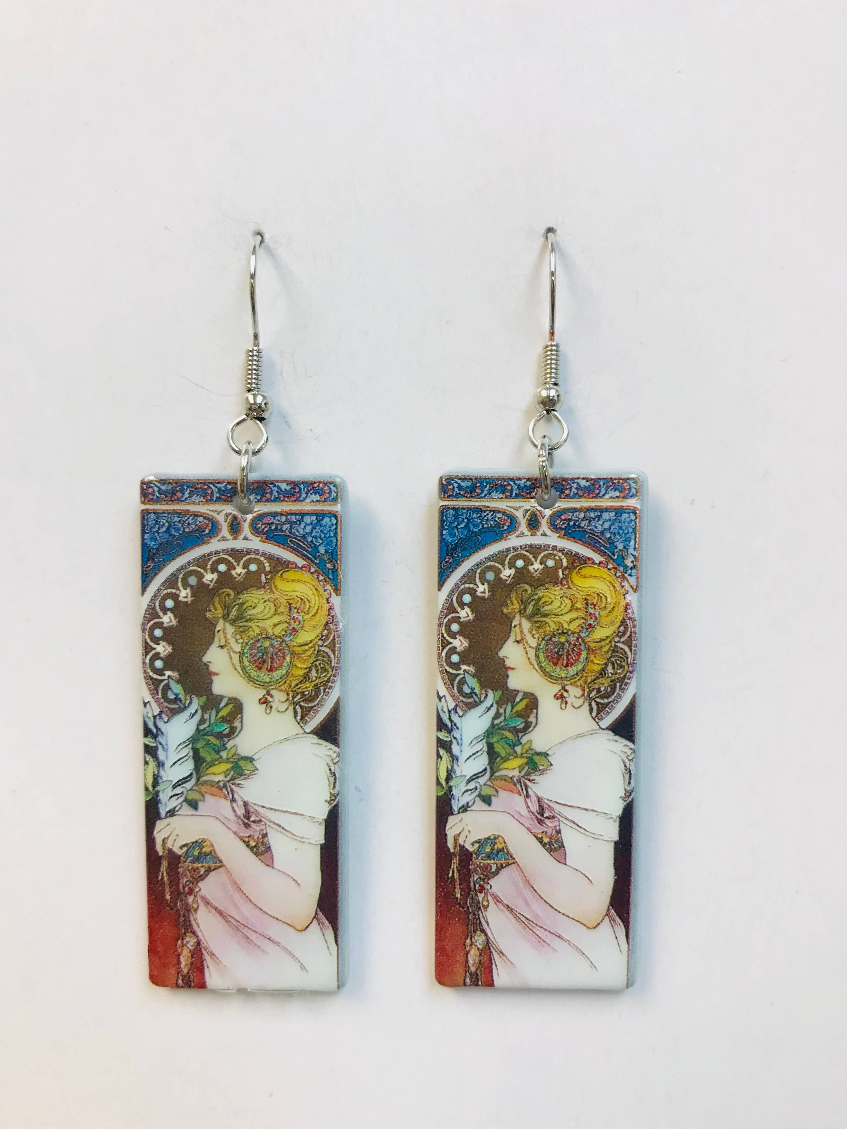 World Famous French Painting Earrings