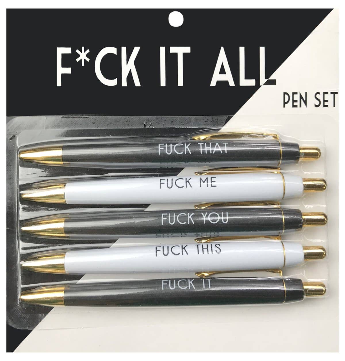 FUN CLUB - Fresh out of Fucks Pen Set (funny, sweary, office, gift