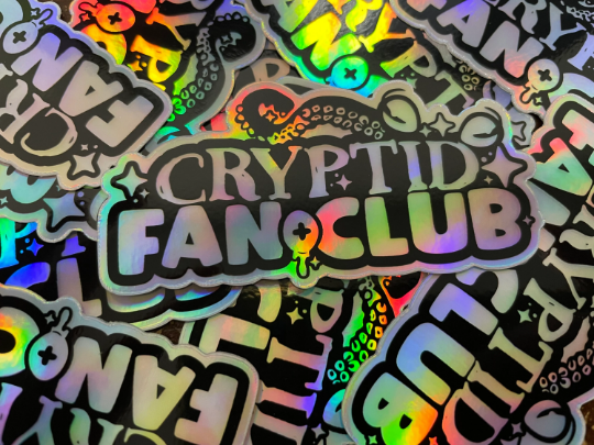Cryptid Fan Club Holographic Sticker