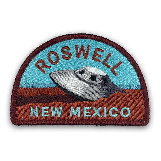 Roswell, New Mexico Travel Patch  Madam Clutterbucket's Neurodiverse  Universe