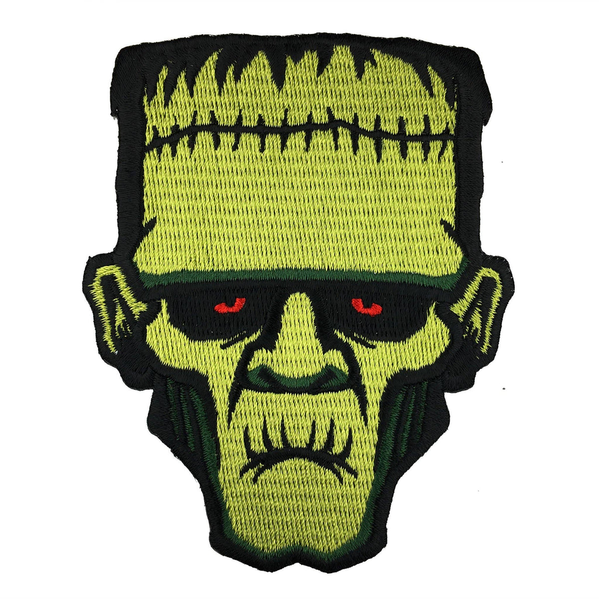 Frankenstein’s Monster head embroidered patch | Madam Clutterbucket's ...