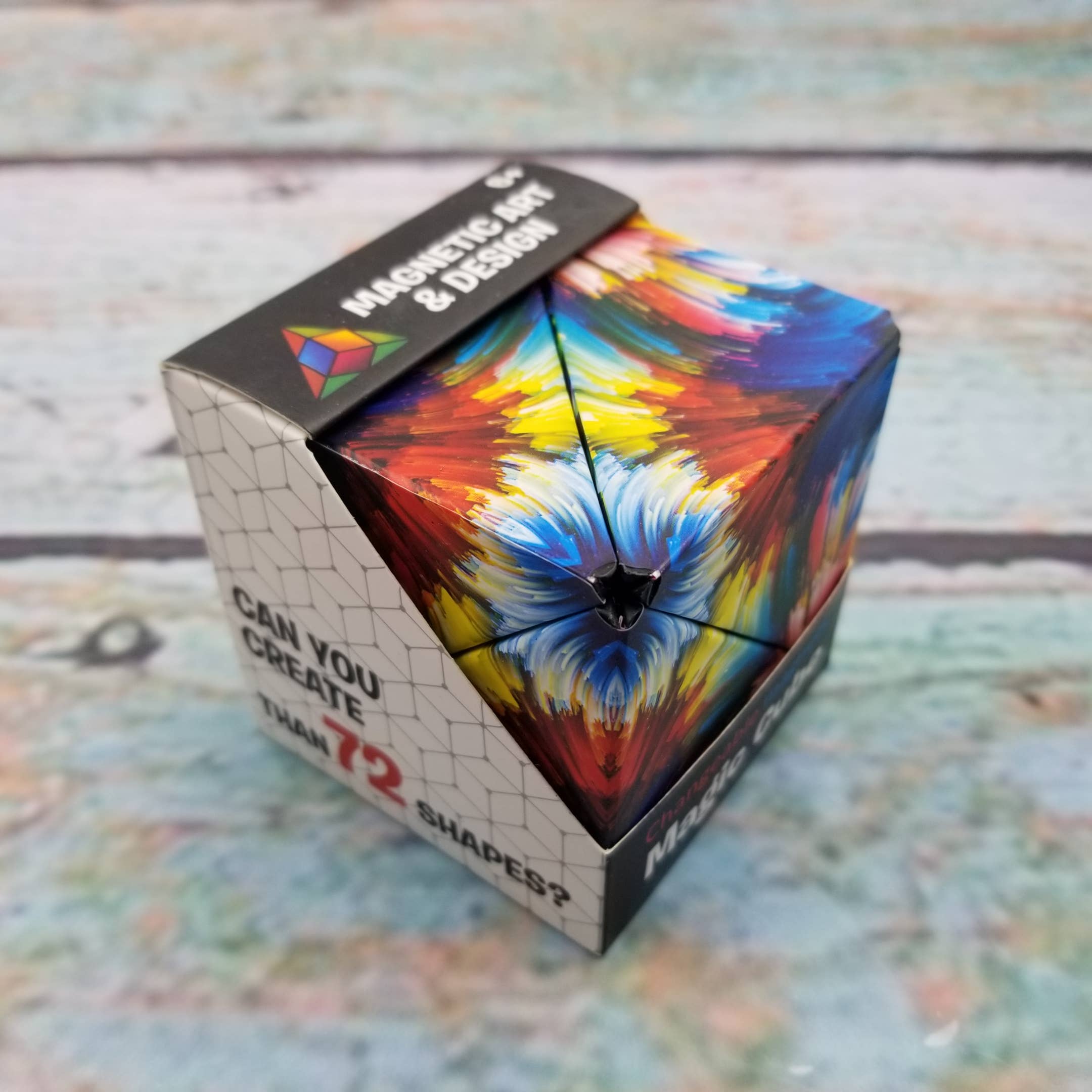Infinity Magnetic Cube Sensory Fidget in Tye Dye Rainbow