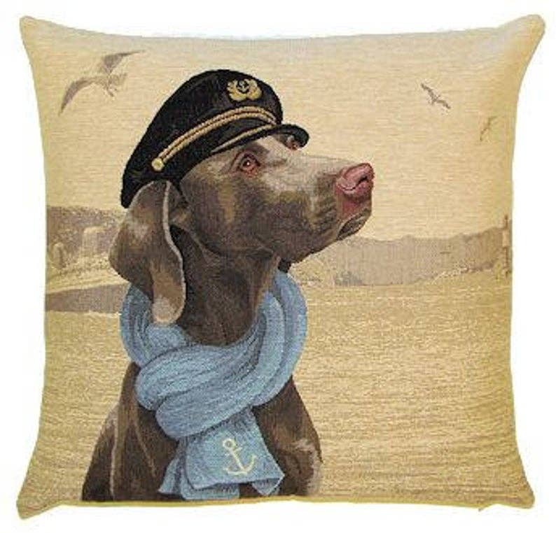 Weimaraner Decor | Decorative Throw Pillow | Dog Lover Gift