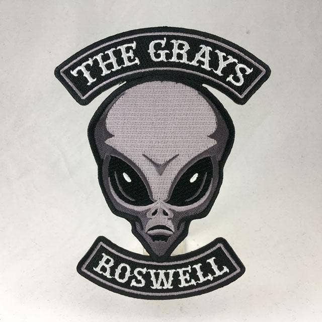 The Grays Alien Embroidered Patch