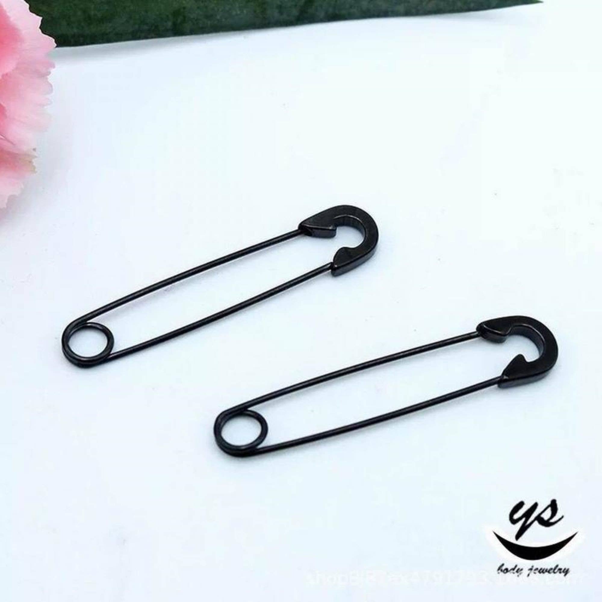 Safety Pin Earrings Madam Clutterbucket's Neurodiverse Universe