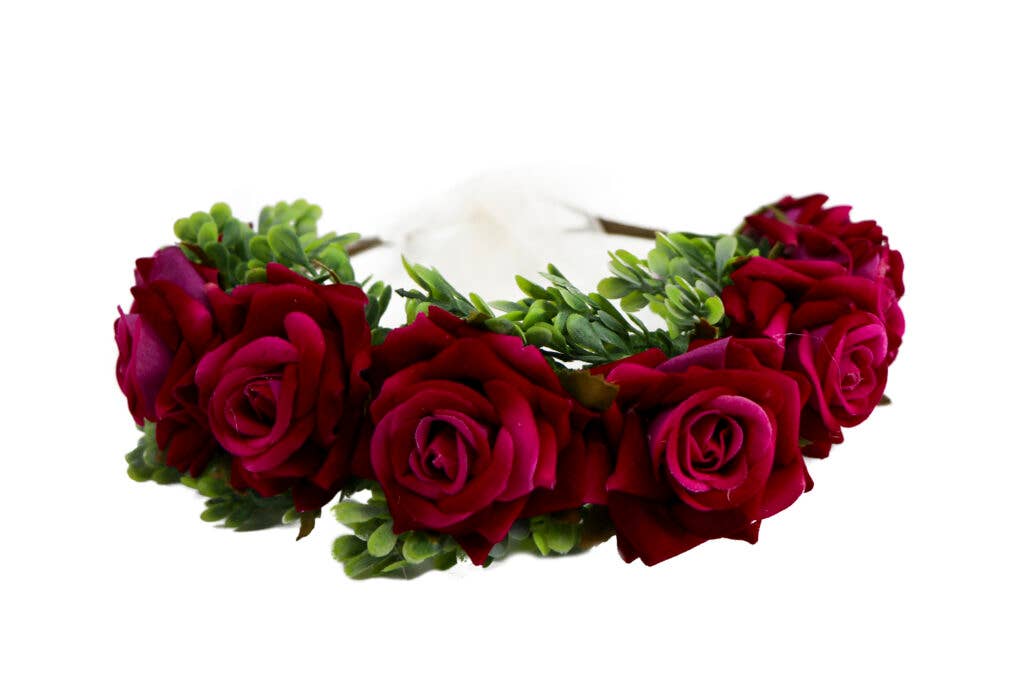 70127 - Velvet Rose Flower Crown