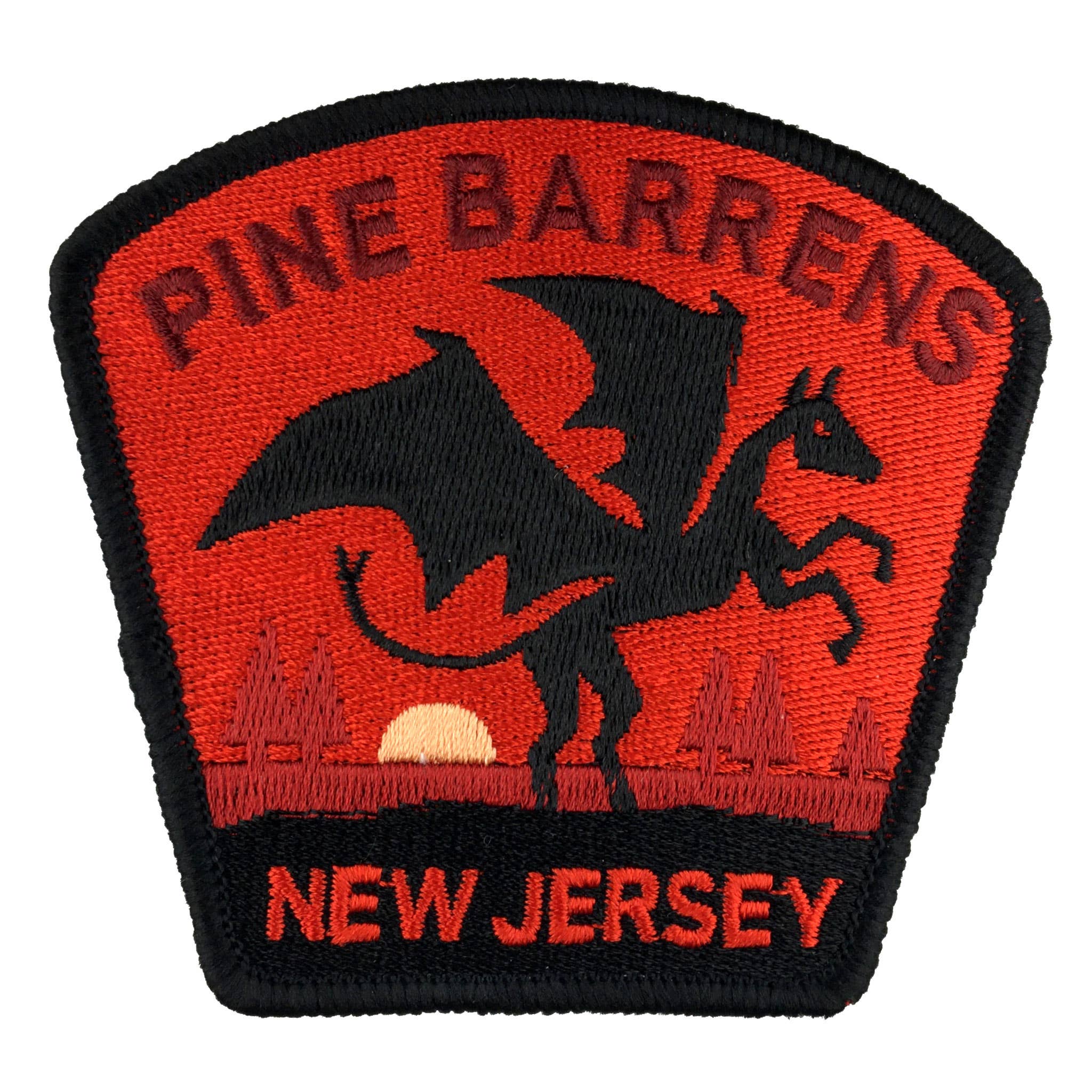 Pine Barrens New Jersey Travel Patch (Jersey Devil)