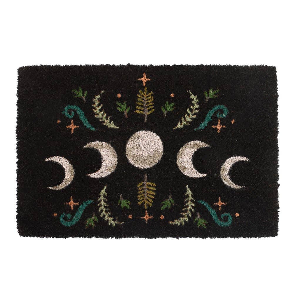 Dark Forest Moon Phase Doormat Home Deco