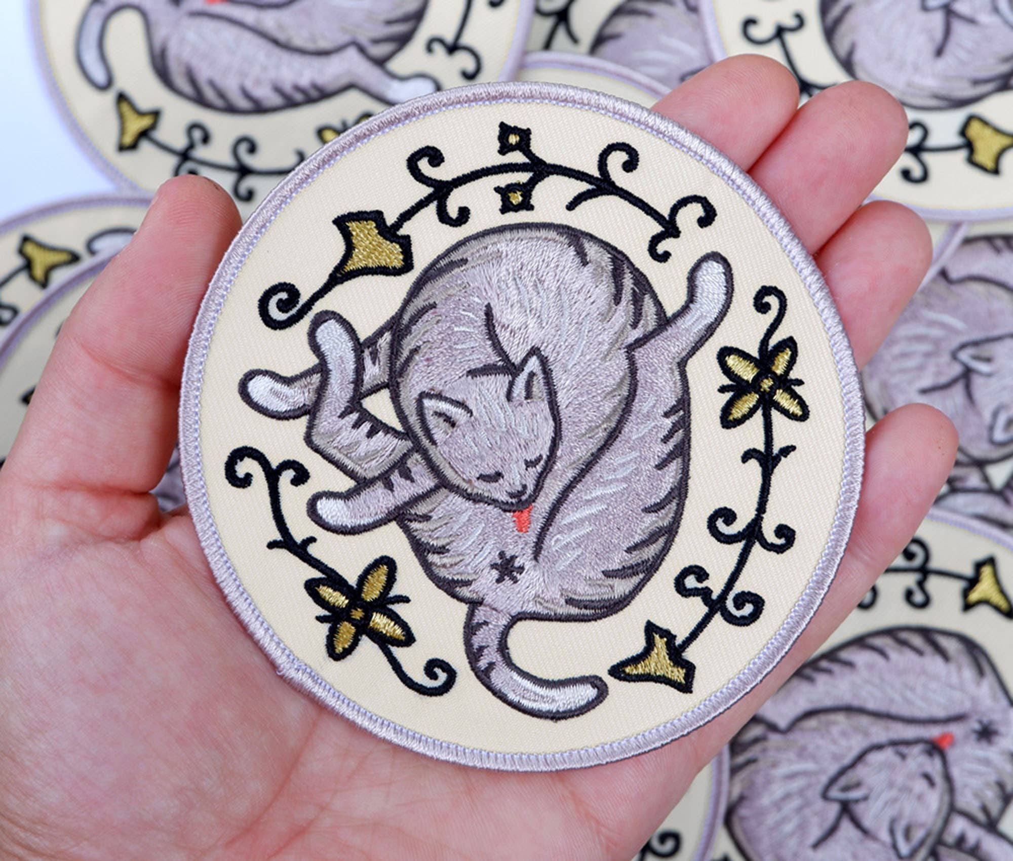 Cat Butt Lick - Embroidered Patch