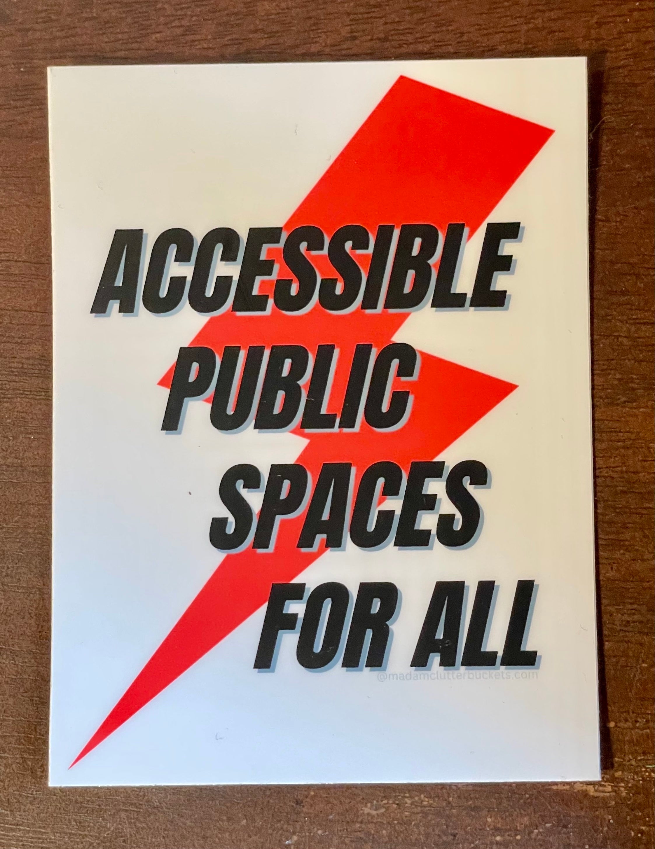 Accessible Public Spaces For All Sticker
