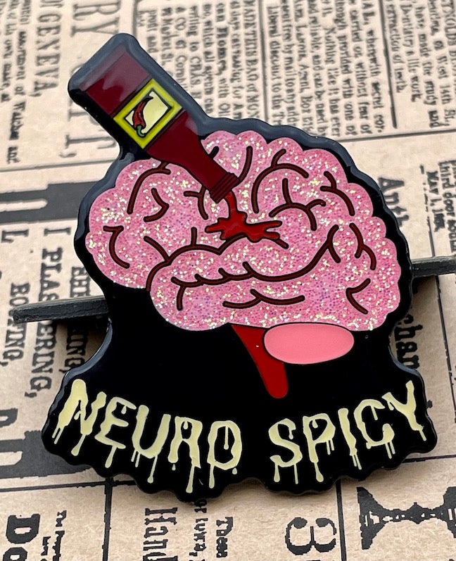 Neuro Spicy! Enamel Pin