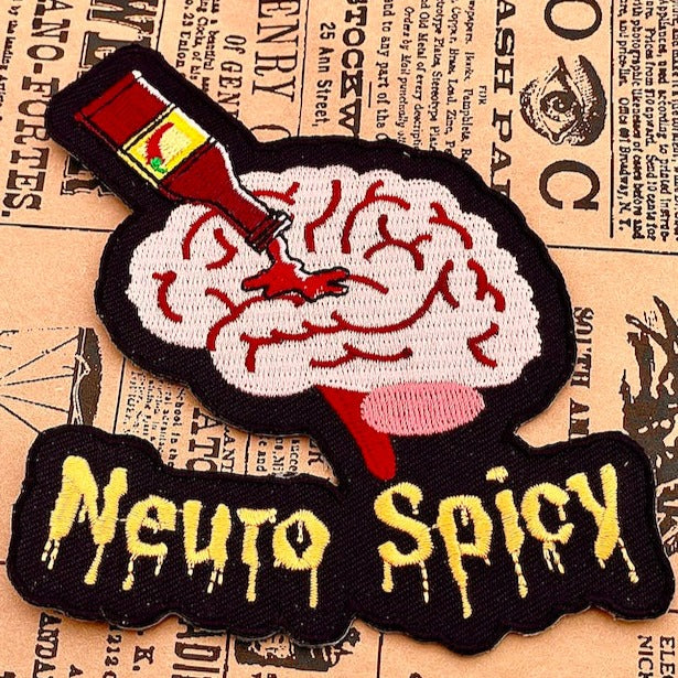 Neuro Spicy Die Cut Iron On Patch