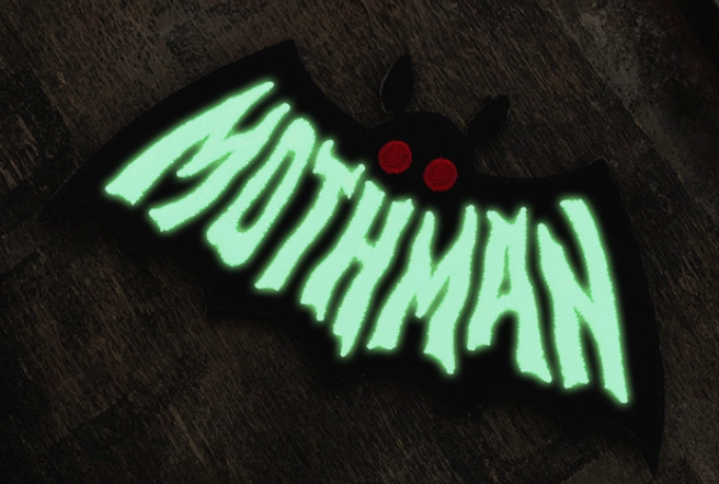 Mothman Symbol Patch - Cryptozoology Tracking Society - Glow in the Dark