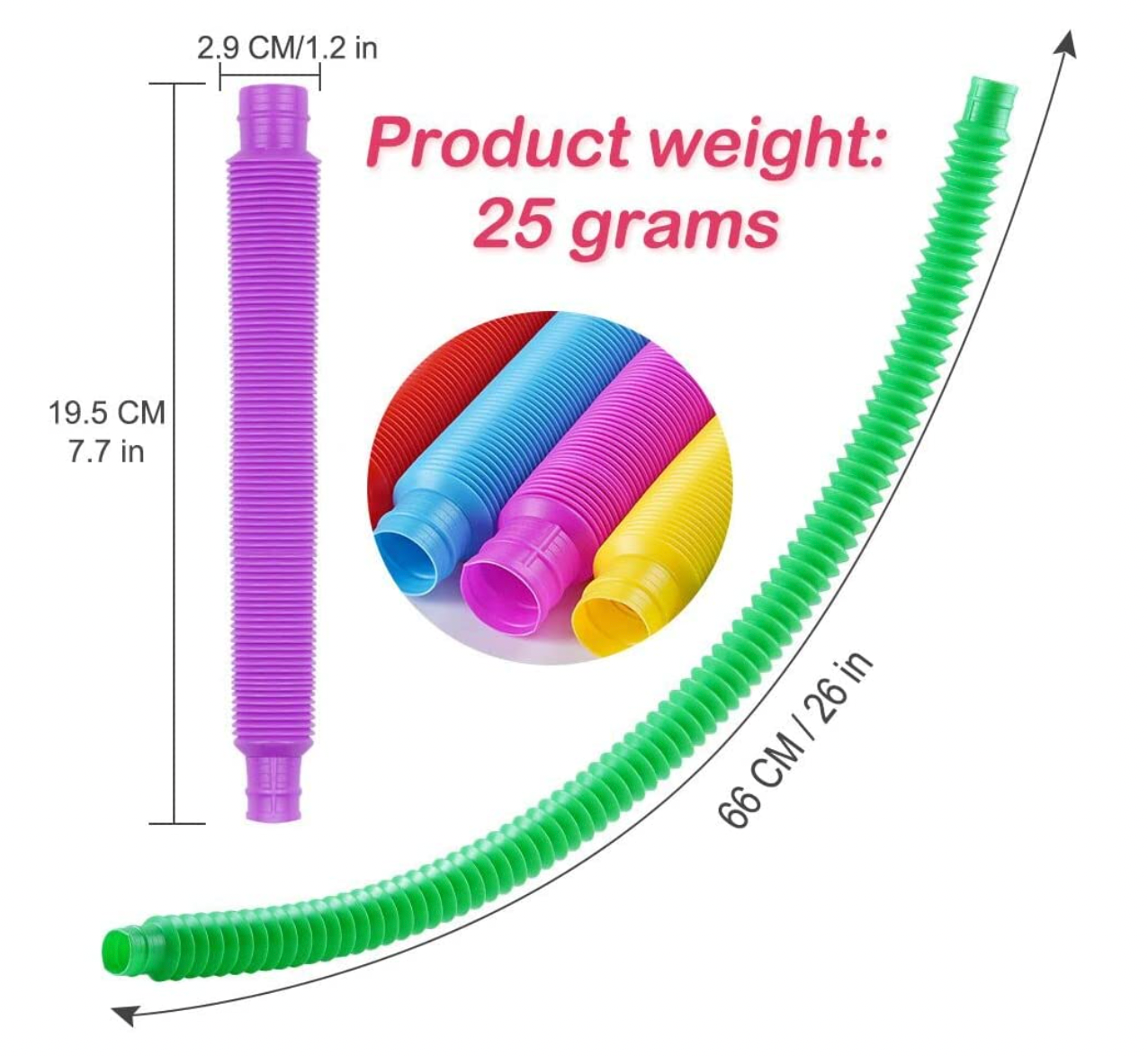 Large Pop Tubes Sensory Toys