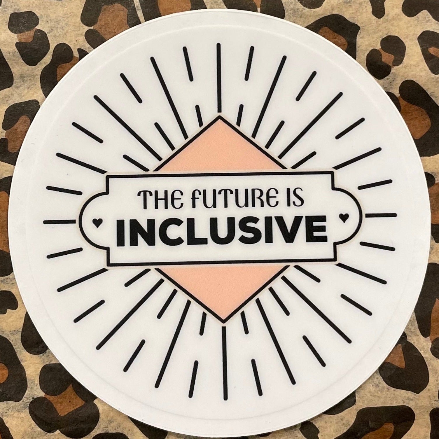 The Future is Inclusive Clear Deco Sticker