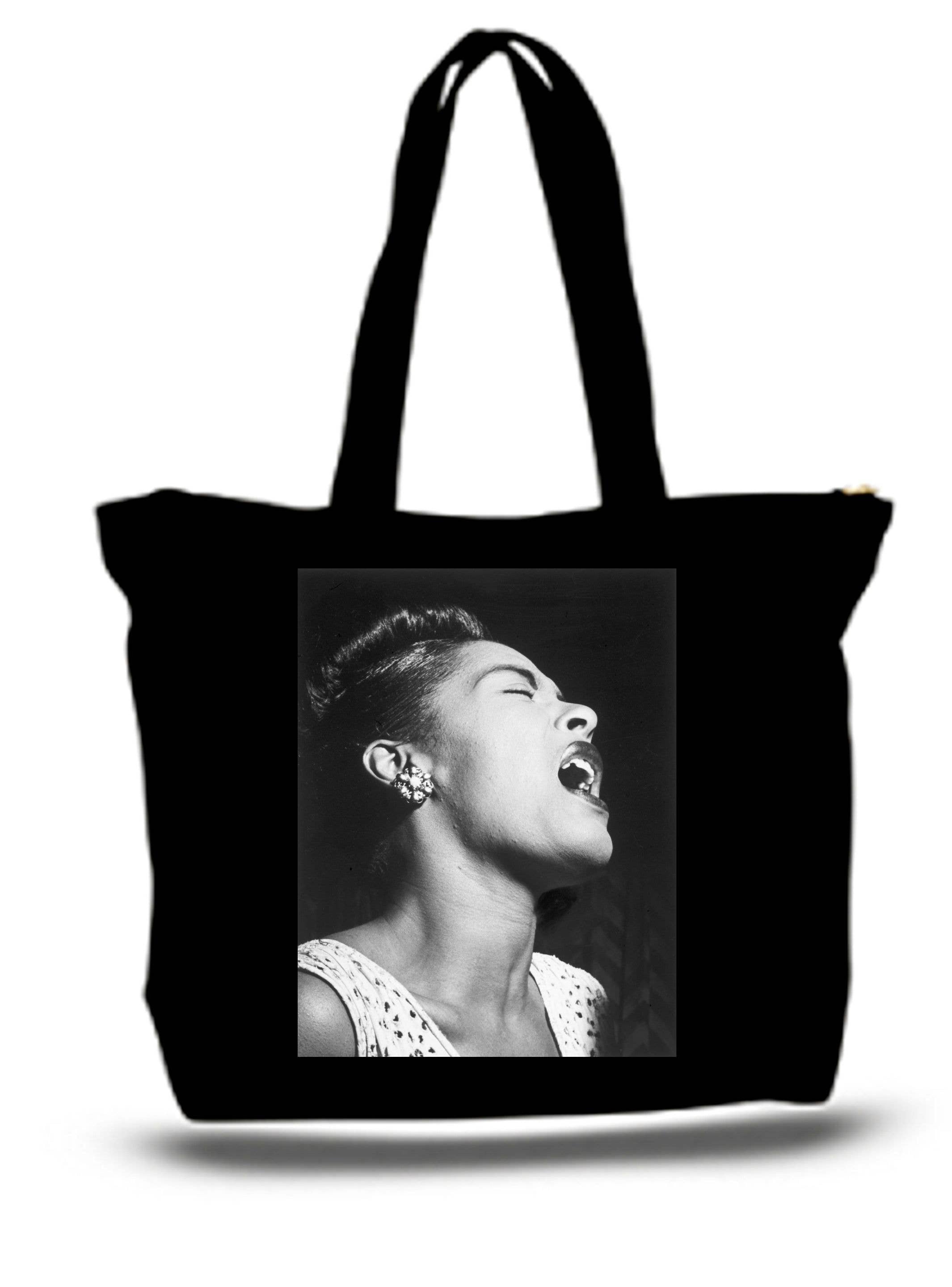 Billie Holiday Large Tote New Zipper Bag
