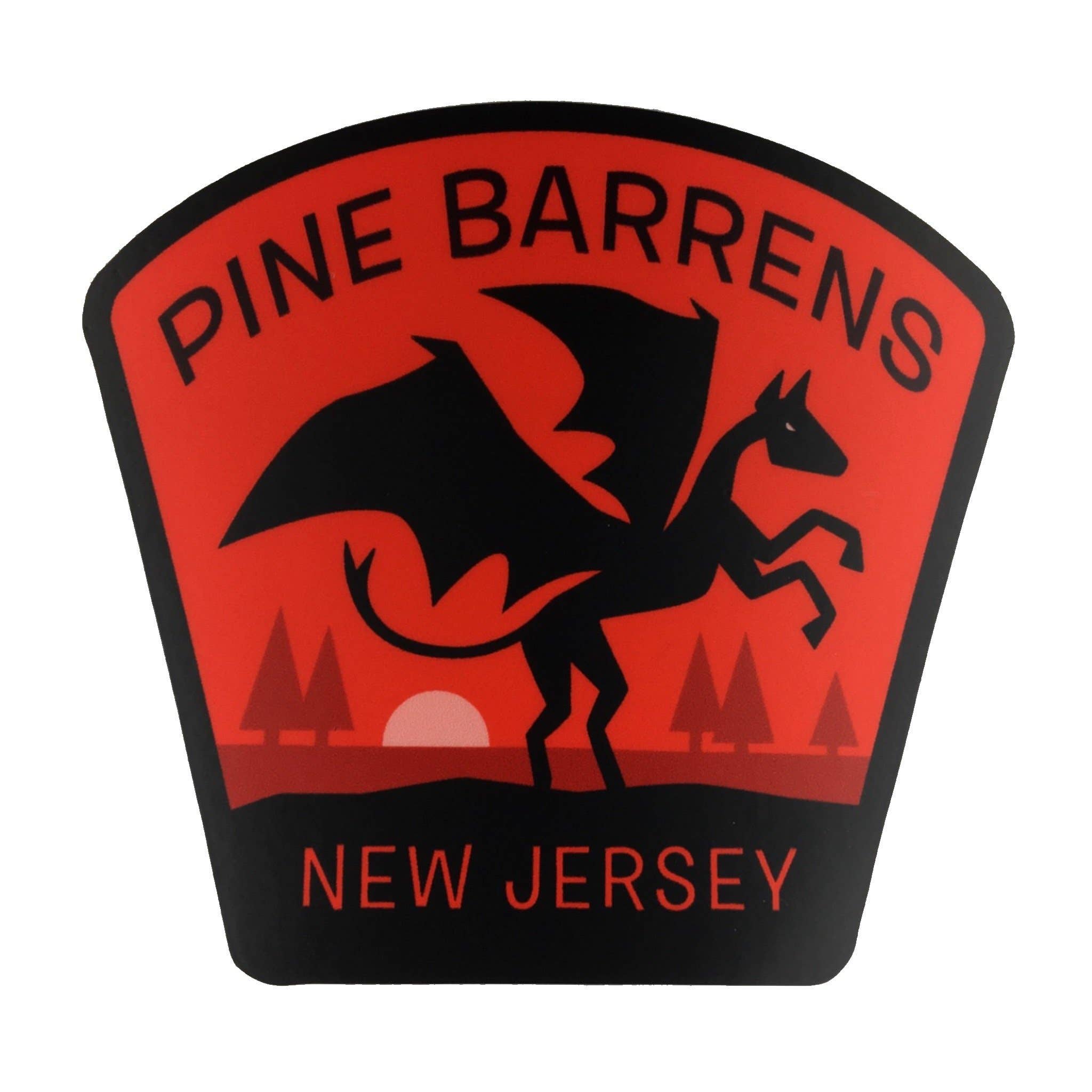 Pine Barrens, New Jersey Travel Sticker