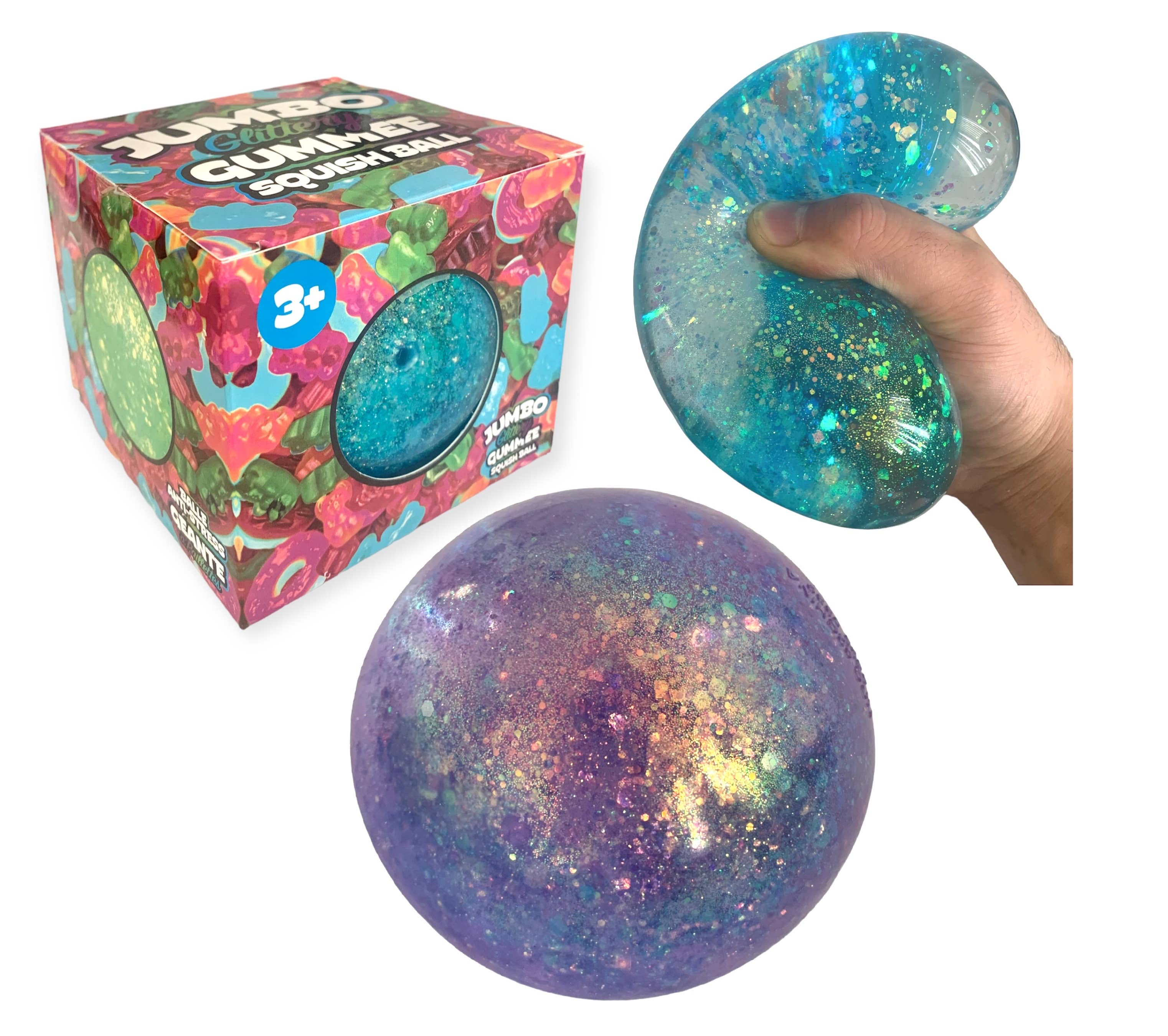 Jumbo Glittery Gummee Ball - 4"