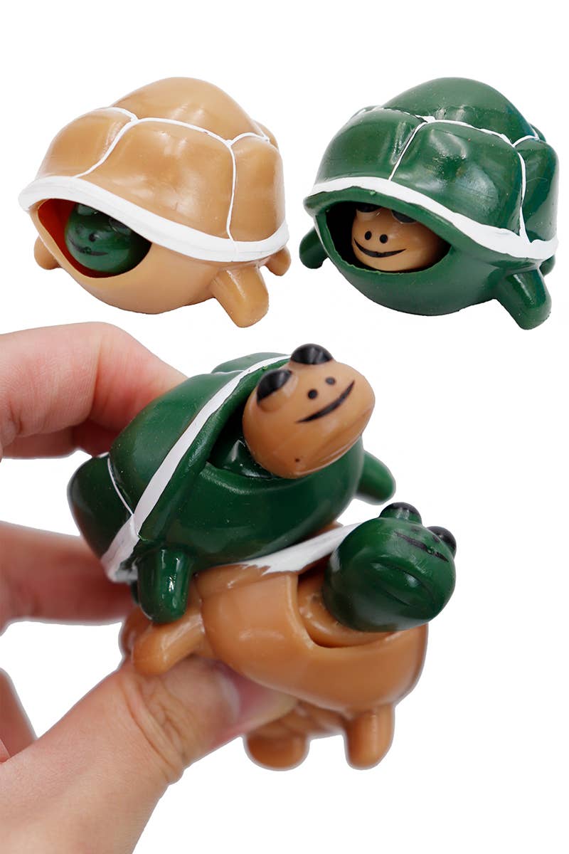 Turtle Baby Pop-Up Squeeze Pull Squishy Toy